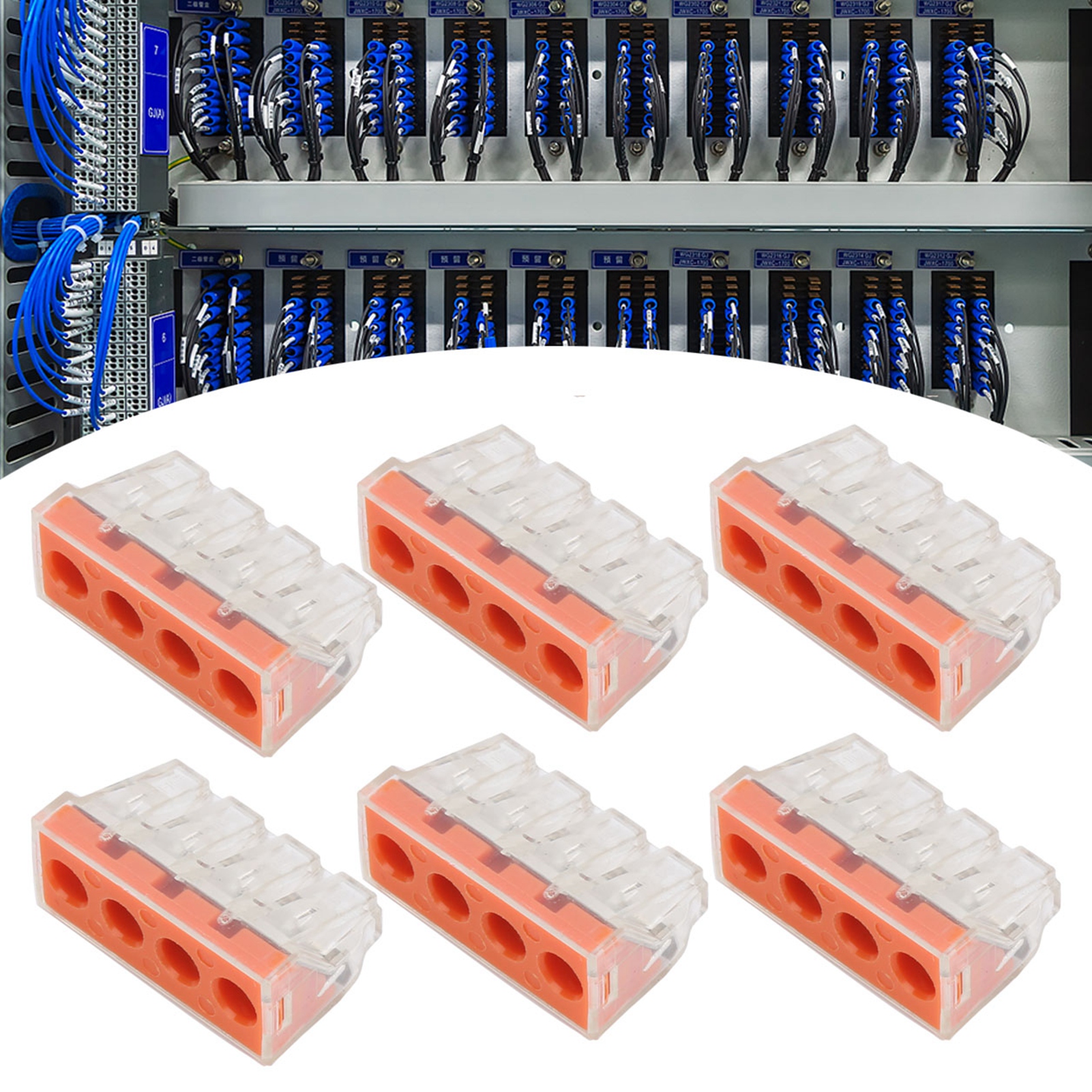 Packung Mit 10 Starren Schnellverbindern Für Kabel Von 2,5 Bis 6 Mm² (pct-104d)