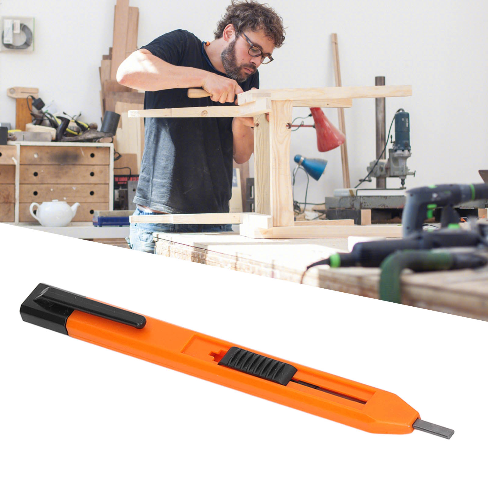 Druckbleistift Für Die Holzbearbeitung, Automatischer Bleistift Für Die Holzbearbeitung, Bleistift Für Architektur, Praktisches Markierungswerkzeug Geeignet Für Zeichner, Schreiner Und Architekten.