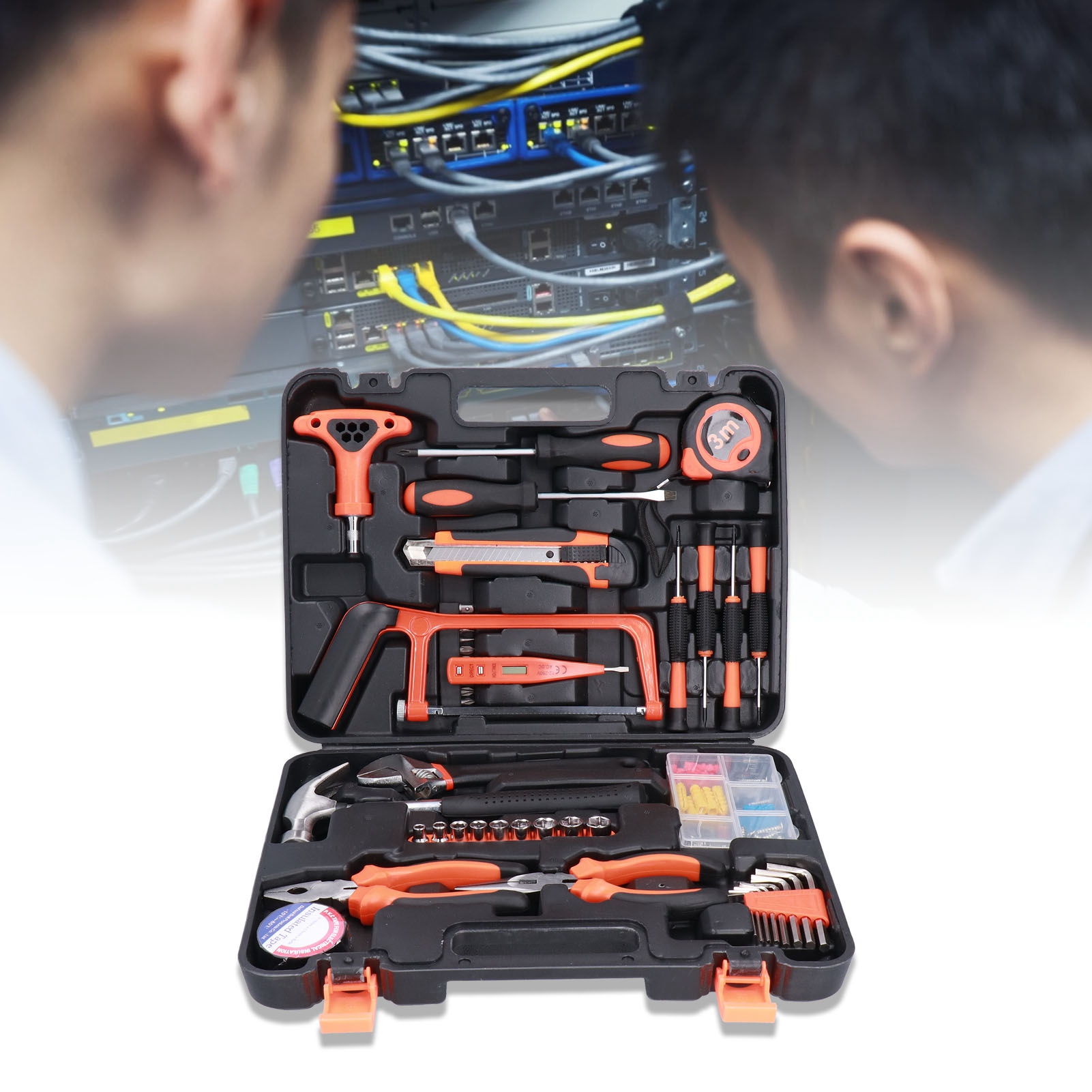 Fixmanjys004-1 45-teiliges Reparaturwerkzeugset Im Kunststoffkoffer, Ac/dc 12-250 V