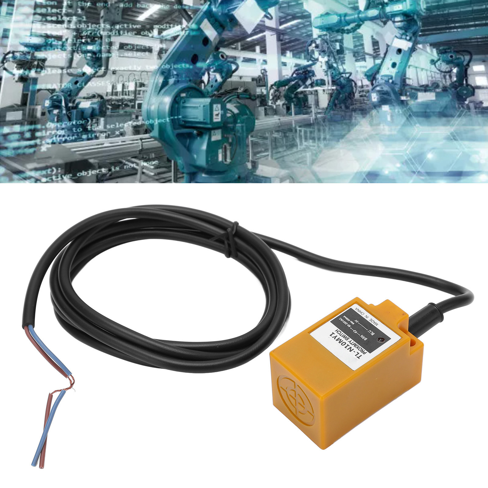 Berm/belme Tl-n10my1 Metall-näherungsschalter, Quadratisch, Zweiadrig, Normalerweise Offen (npn), 90–250 V Ac
