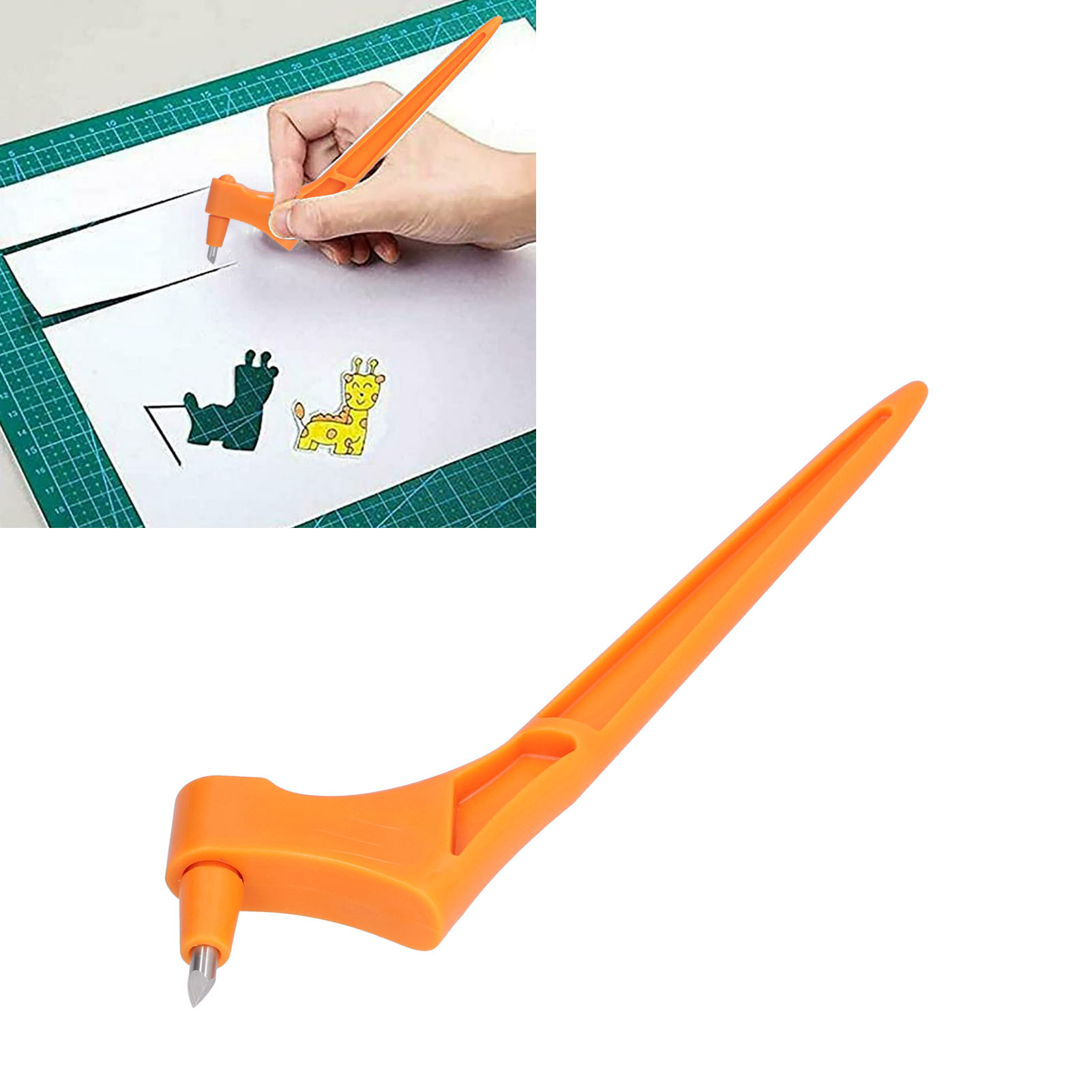 Tragbares Tranchiermesser, Präzisionsmesser, Orange