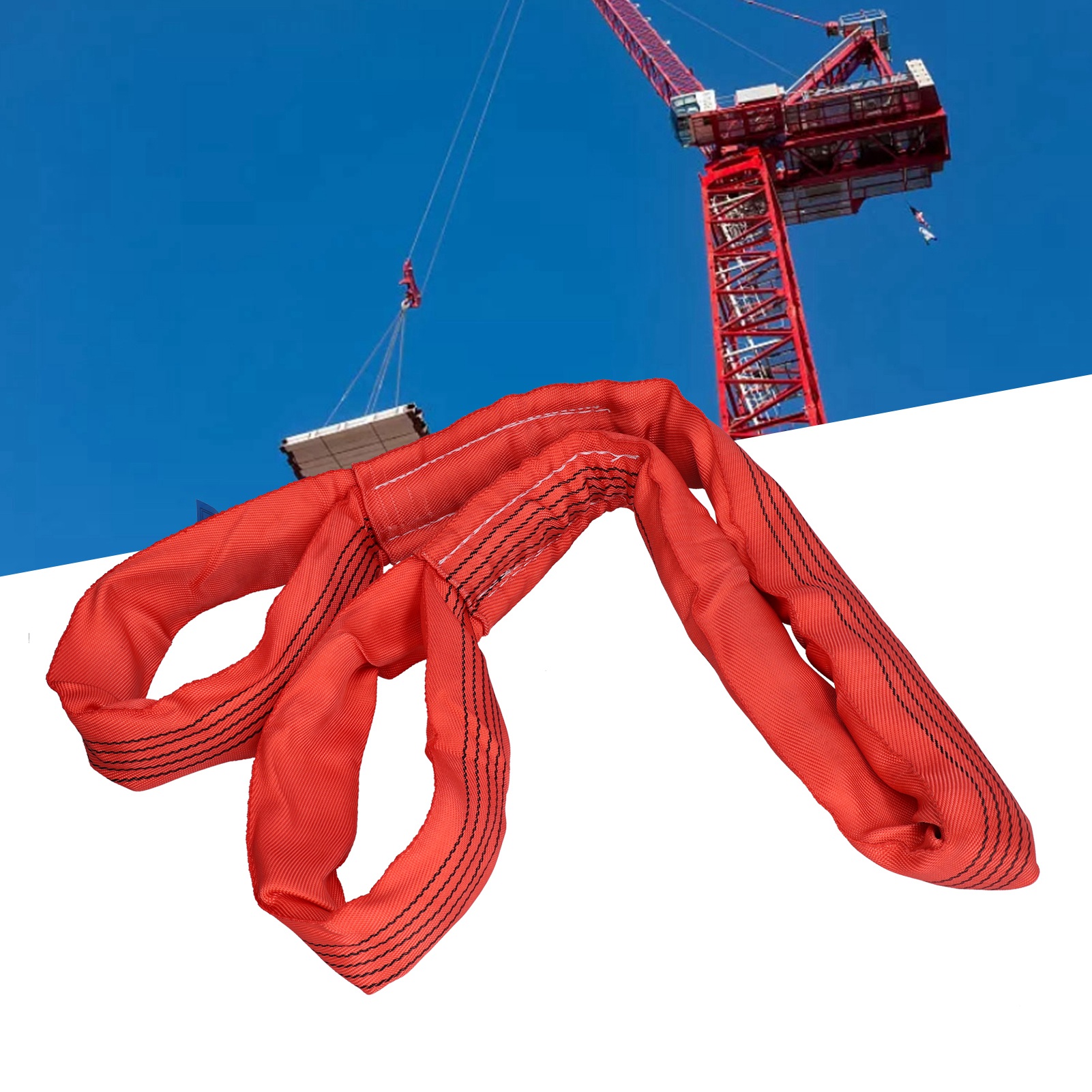 Weiche Hosenträger Mit Doppelschnalle In Rot, Größe 5t, 90 Mm Breit, 5 M