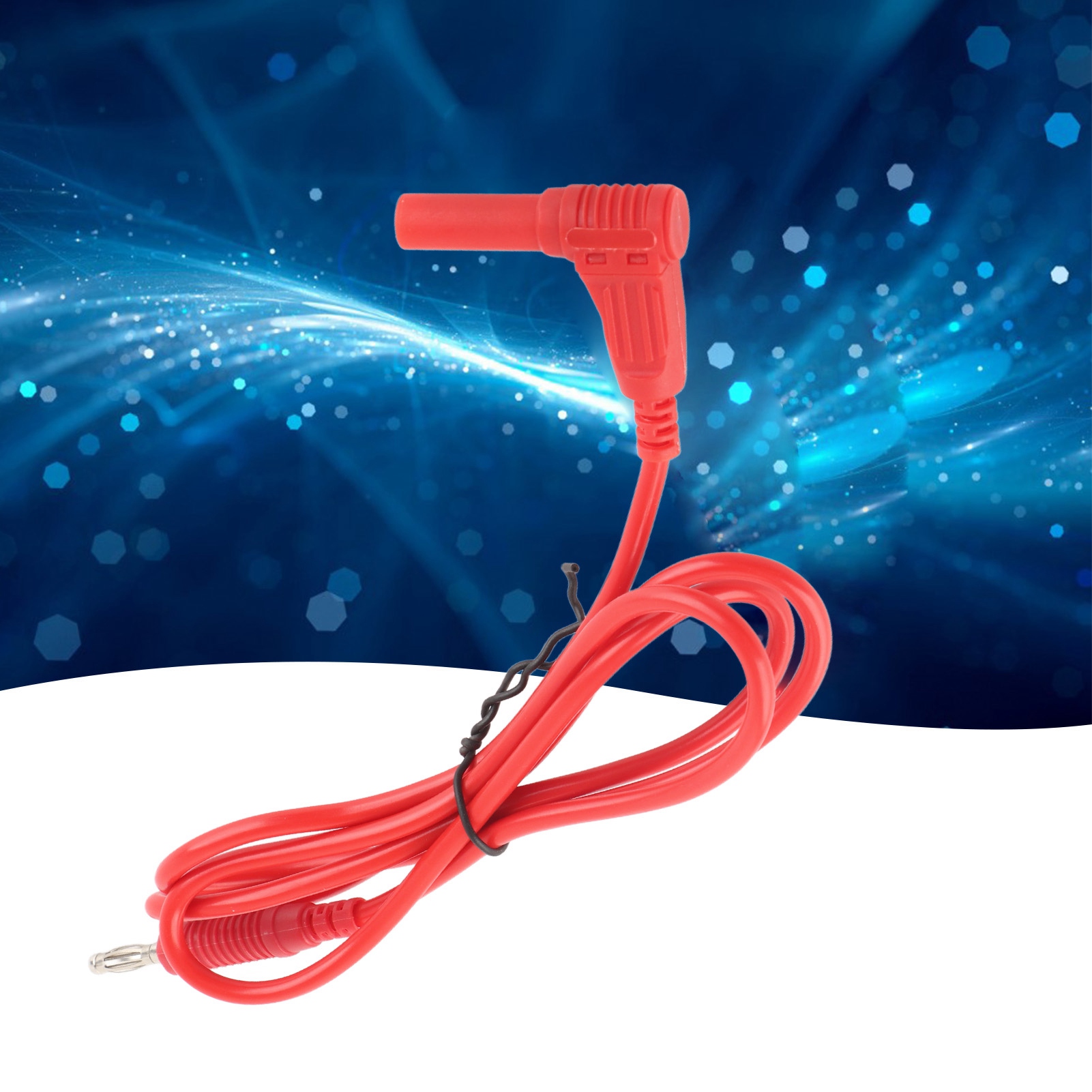 J.70012 Messleitung Mit 4-mm-bananenstecker, Messleitung Mit 4-mm-schutzbananenstecker, Rot