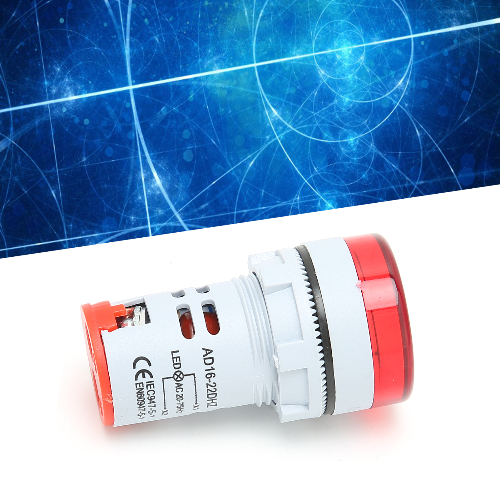 Runde Led-anzeige Für Die Netzfrequenz Ad16-22dhz (2075hz, Rot)