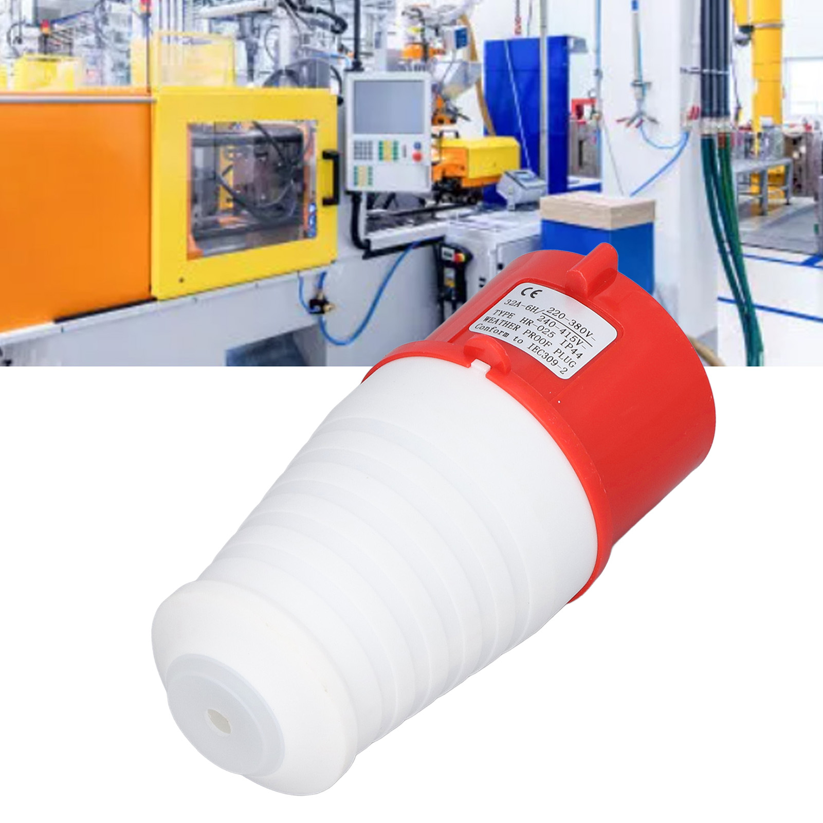 5-polige Industriesteckdose, 32 A, Cee-steckdose, Luftfahrtsteckdose, Rot Ip44hr-025