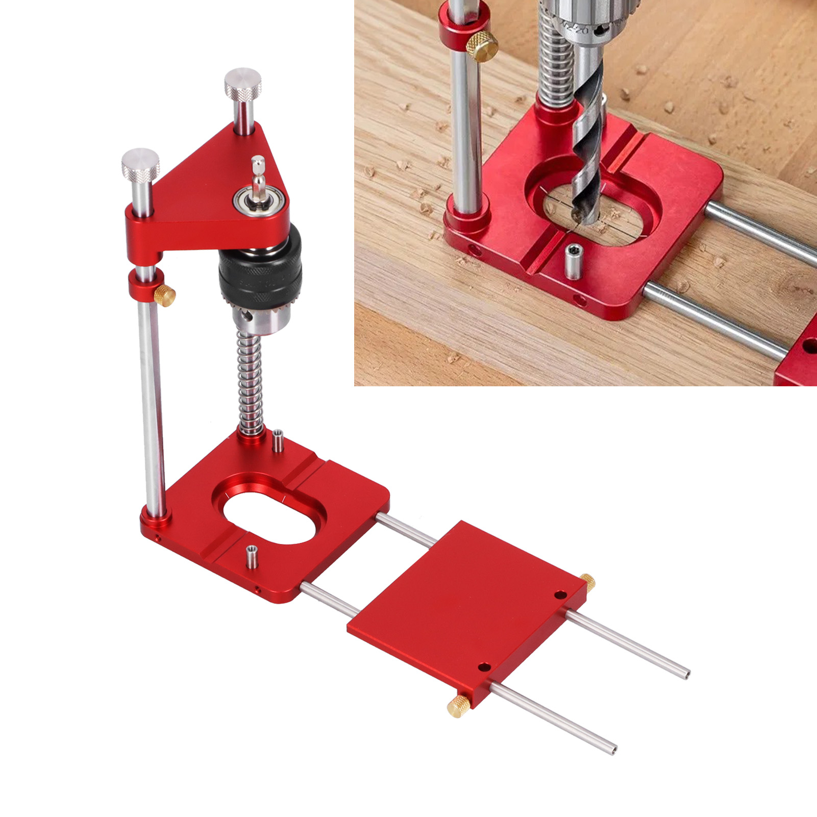 Tragbarer Bohrer Und Stanzapparat, Positionierungswerkzeug Zum Öffnen Von Löchern Für Die Holzbearbeitung, Mini-handbohrmaschine Für Die Werkbank.