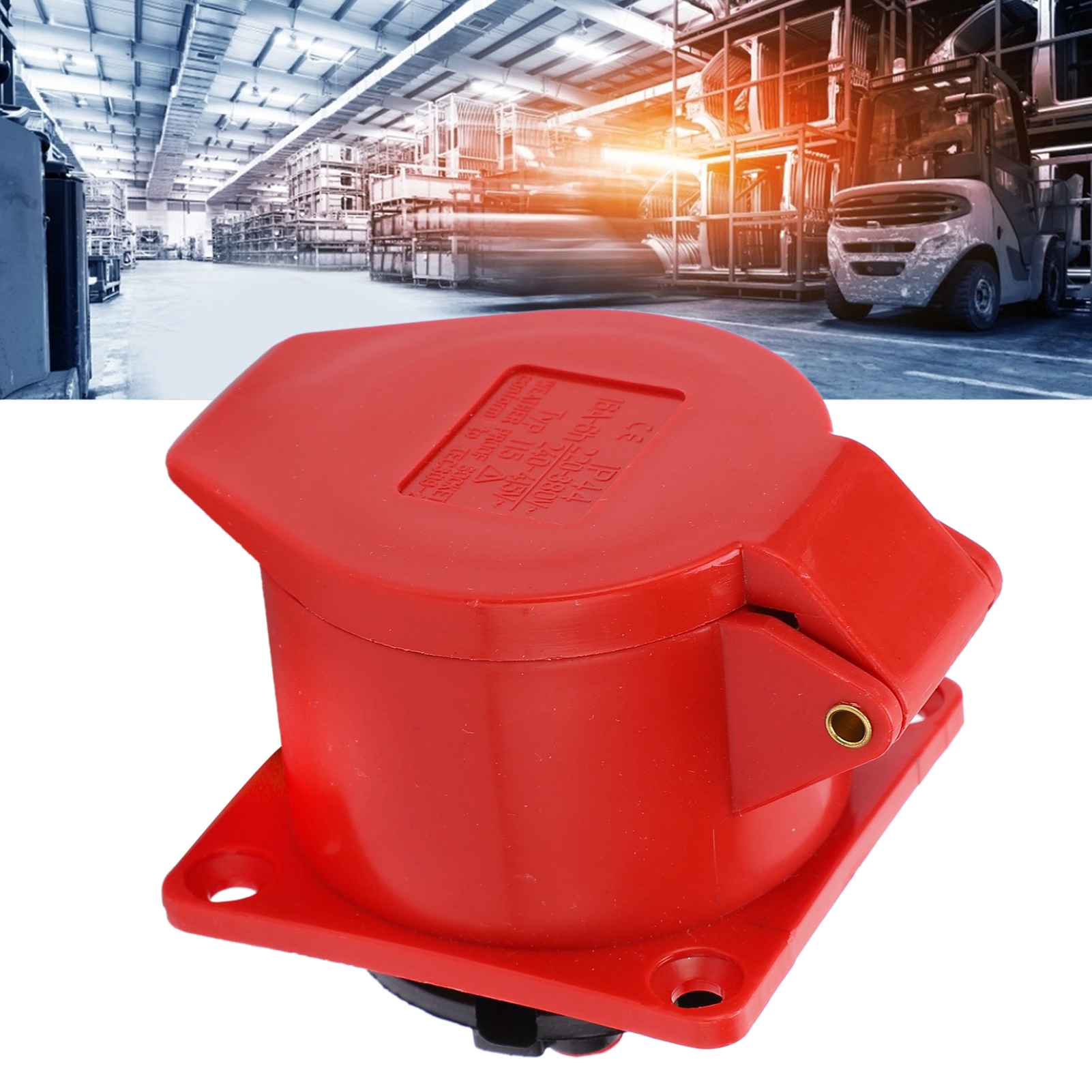 Dreiphasige, 5-polige, 16-a-industrie-einbausteckdose, Staubdicht, Explosionsgeschützt Und Wasserdicht, 220–380 V / 240–415 V