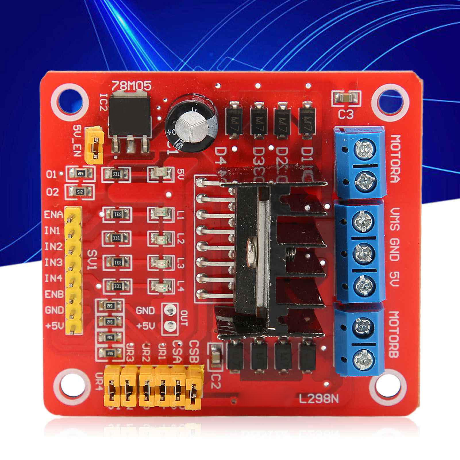 L298n Dual-h-brücken-dc-schrittmotor-steuermodul-steuerplatine