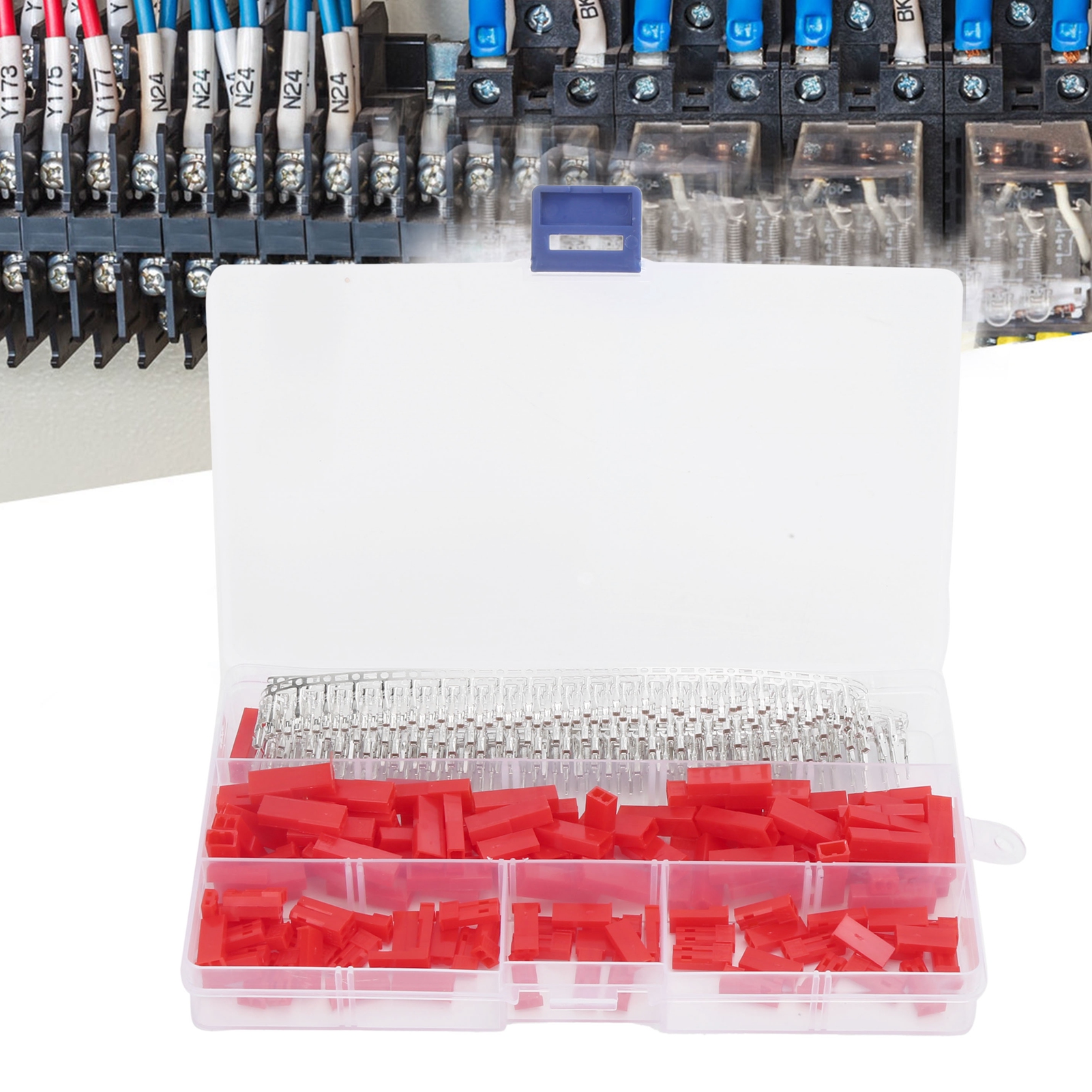 Packung Mit 420 Blanken Syp-steckern (männlich Und Weiblich), Rotes Gehäuse, Syp-2p-steckverbinder