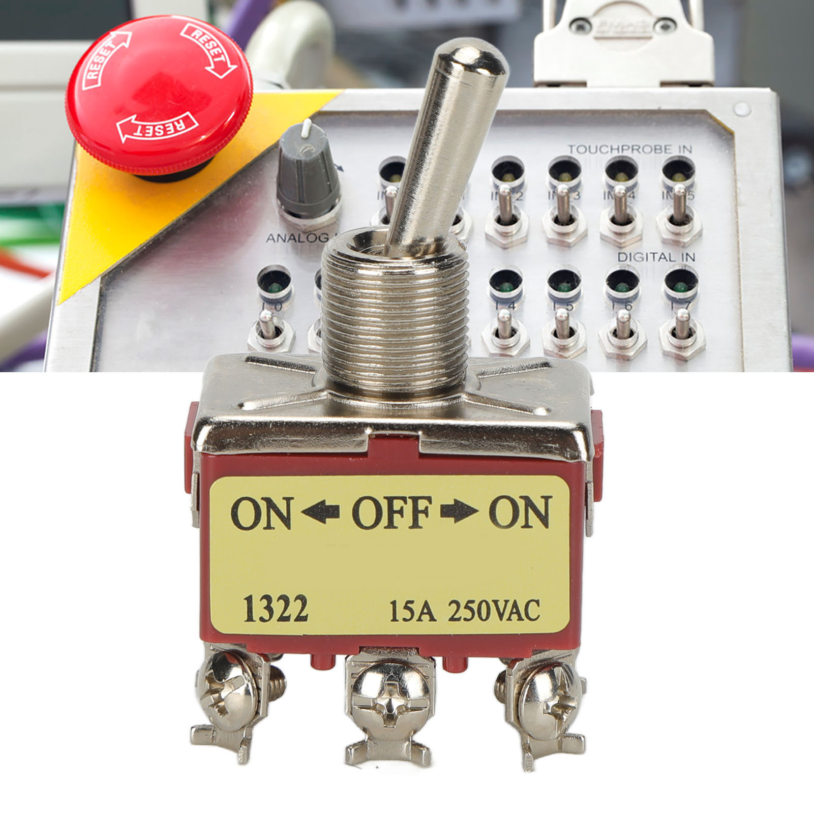 Jyio/匠意源 E-ten 1322 Sechspoliger, Dreistufiger Selbstverriegelnder Wippschalter