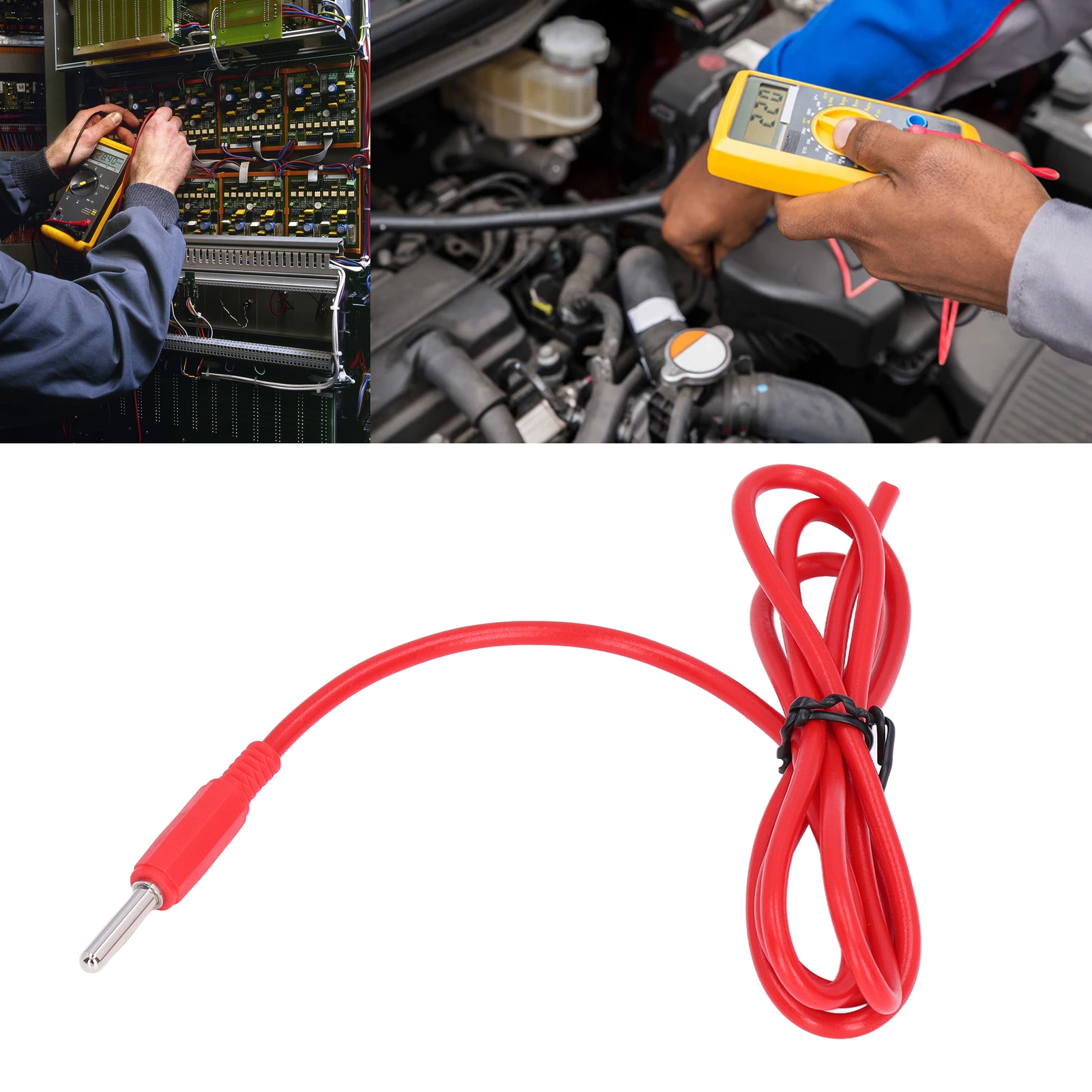 Testkabel Mit 4-mm-bananensteckern (stecker-stecker), Rot (j.70004)