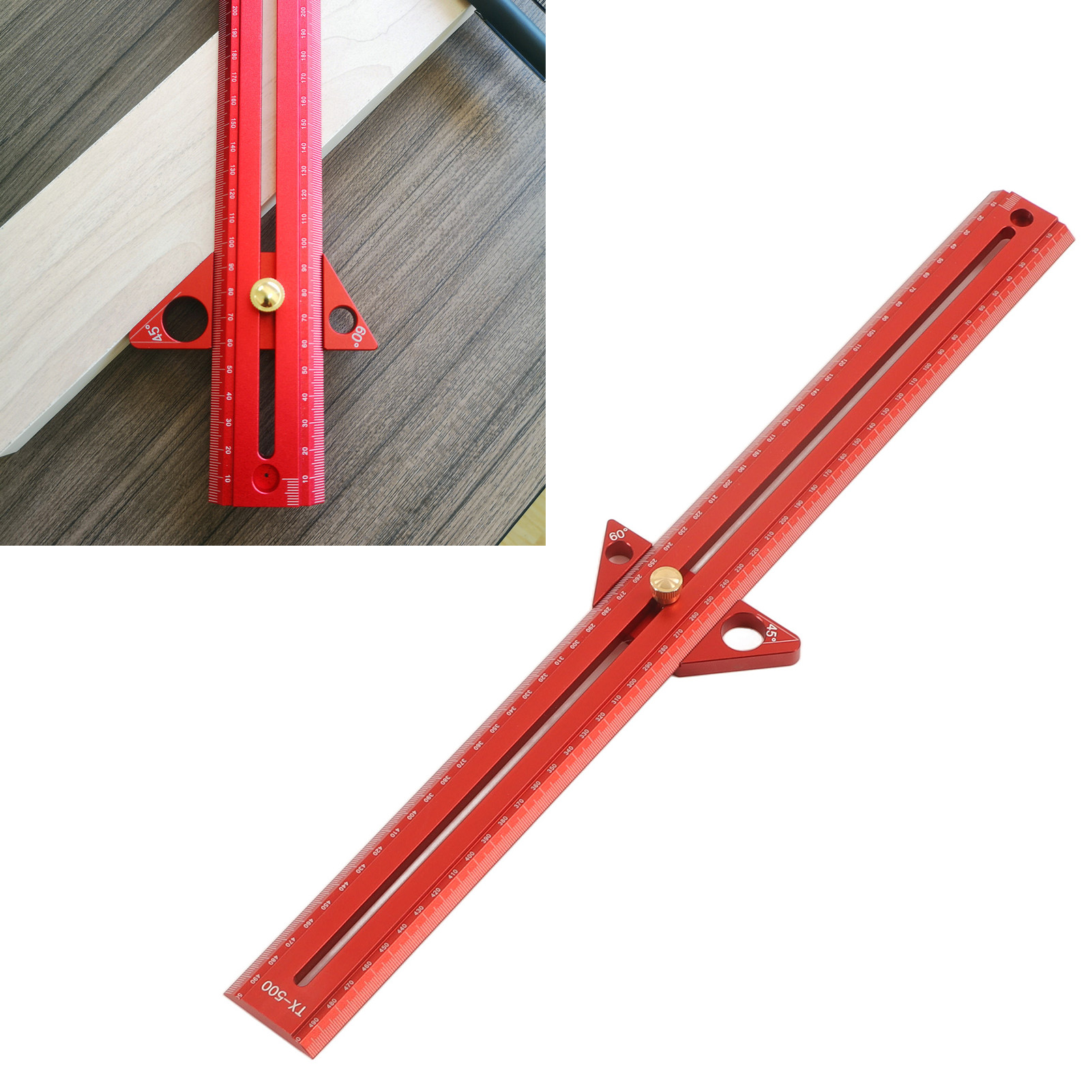 Multifunktionaler Markierstift Aus Aluminiumlegierung Für Holzbearbeitung, 50 Cm