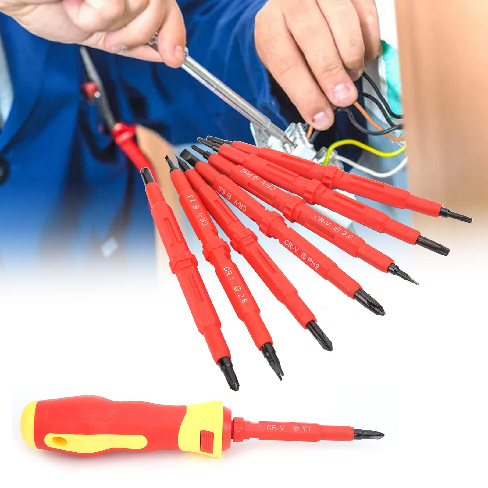 21829 Manuelles Schraubendreher-set, Elektrischer Multifunktionsschraubendreher Mit Starkem Magneten