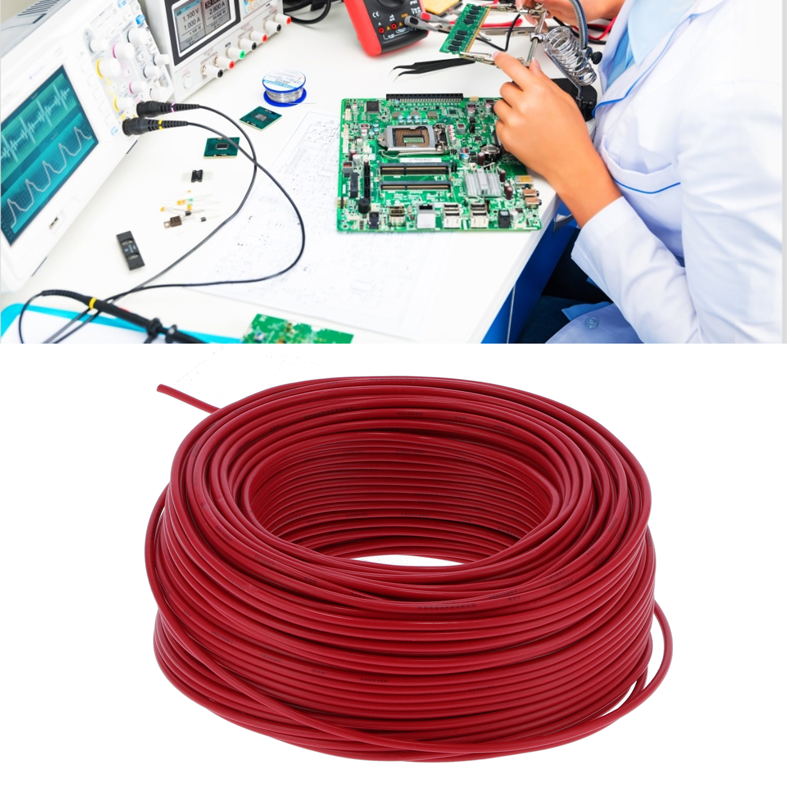100 M Bvv-11 Rundkabel, 7-adrig, Rotes Reinkupfer, Isoliert Und Pvc-ummantelt, 300 V Wechselstrom