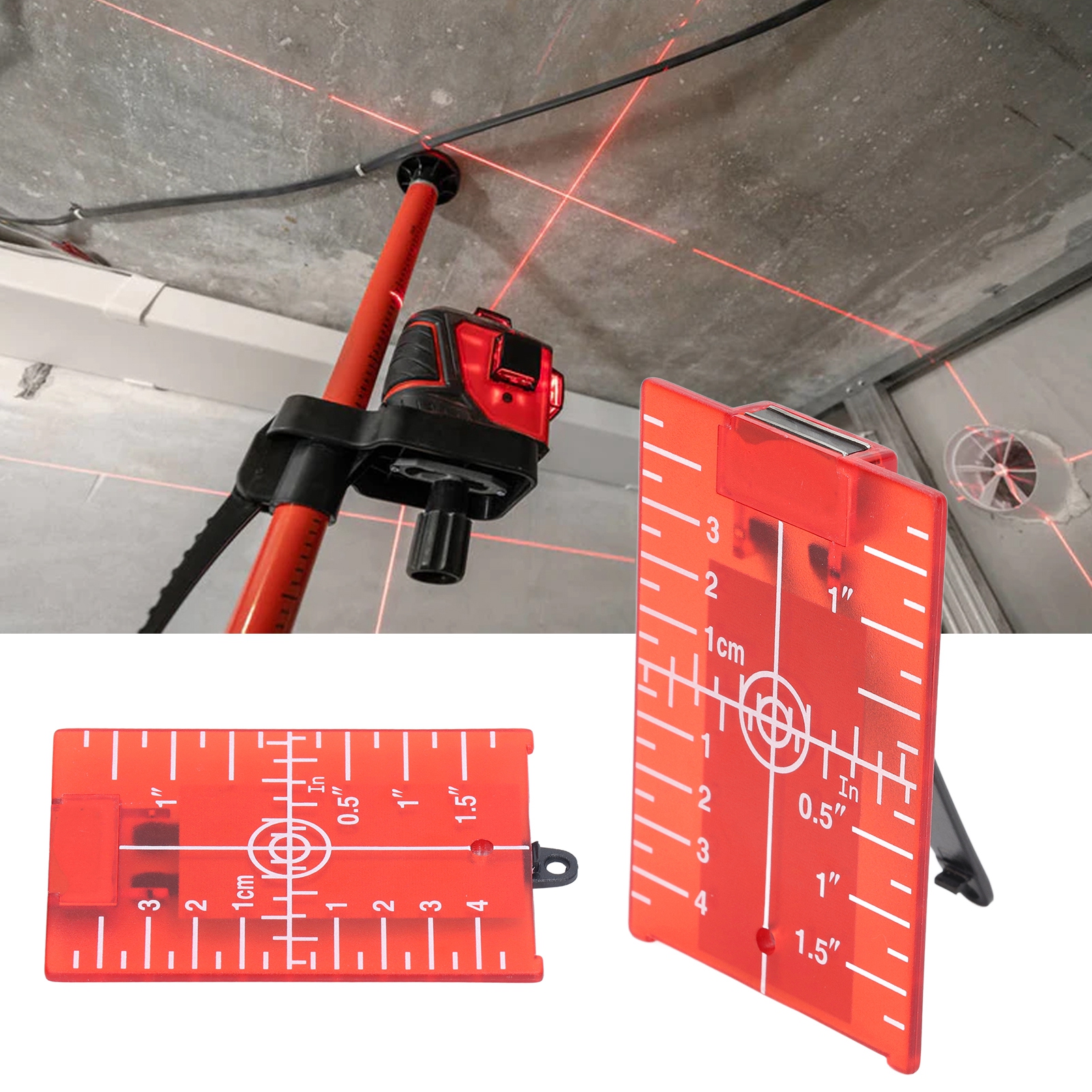 Magnetisches Laserziel Auf Dem Boden, Roter Patronenhalter