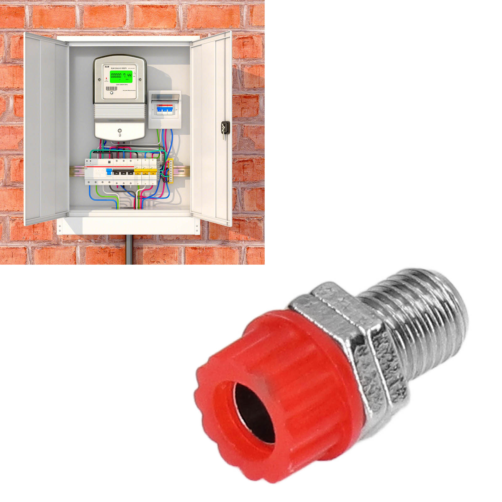 Klemmenblock Aus Reinem Kupfer Im Antik-stil, 4-mm-bananenstecker, Erdungsanschluss, Zubehör Für Lehrmittel, Rot