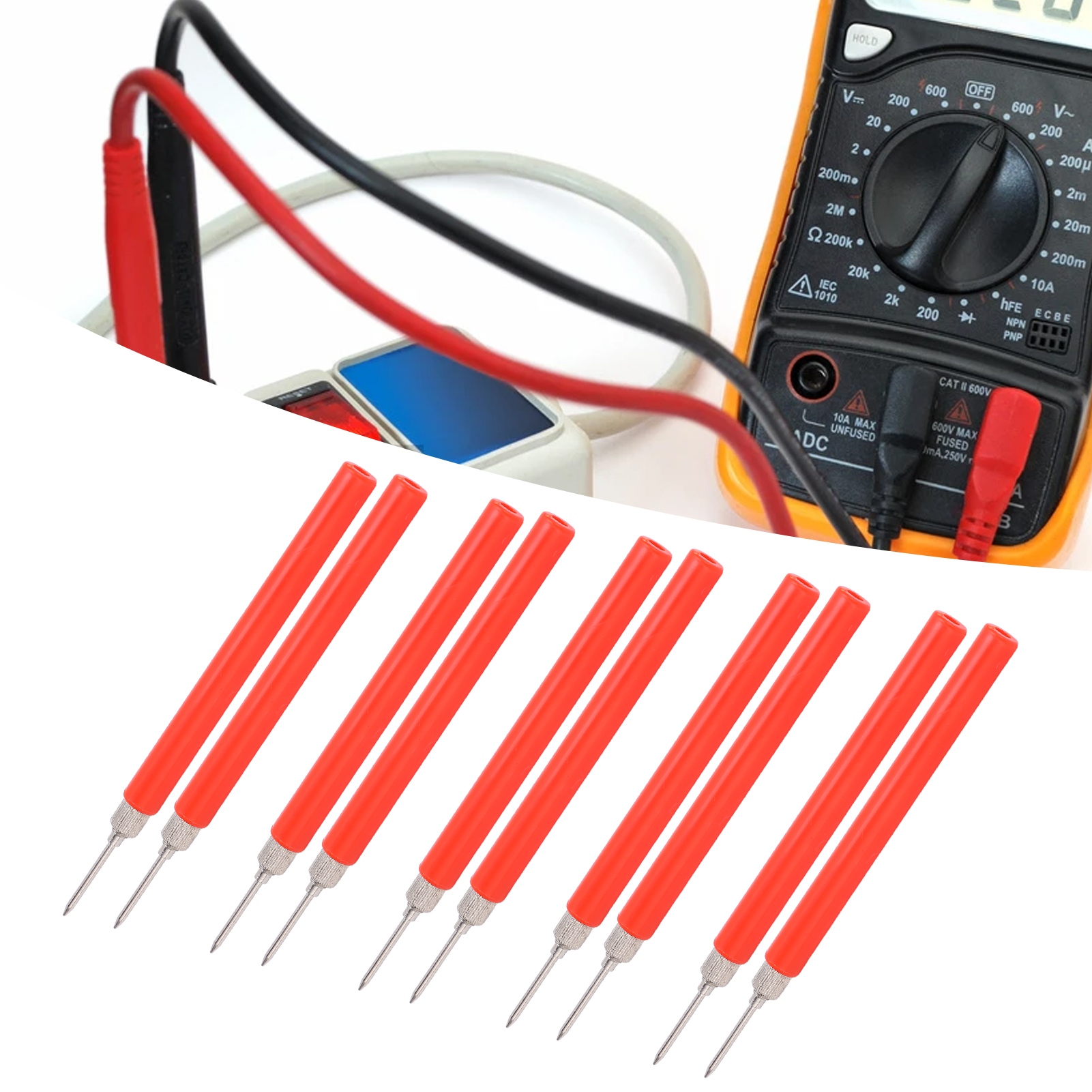 Lötloser Nadelprüfstift J.30015 Für Multimeter, Rot
