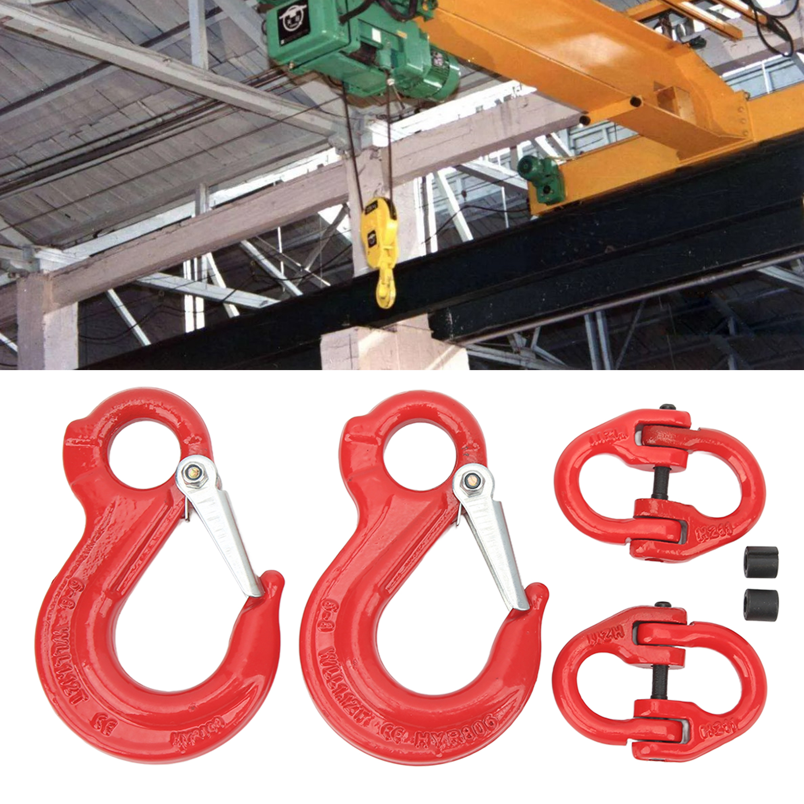 Set Mit 4 Ösenhaken 1,12t Mit Doppelten Ringösen