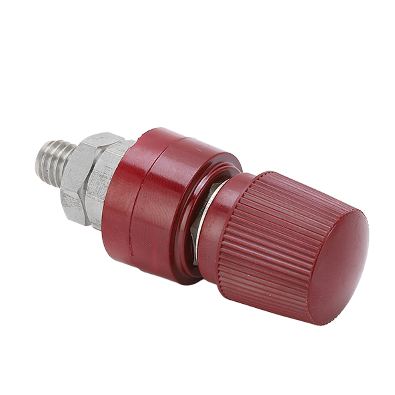 M8 555 Halbkupfer-klemmenblock, Erdungsklemmenblock, Wechselrichter-klemmenblock Aus Eisen-kupfer-bakelit, Verkauft In 5er-packs (rot)