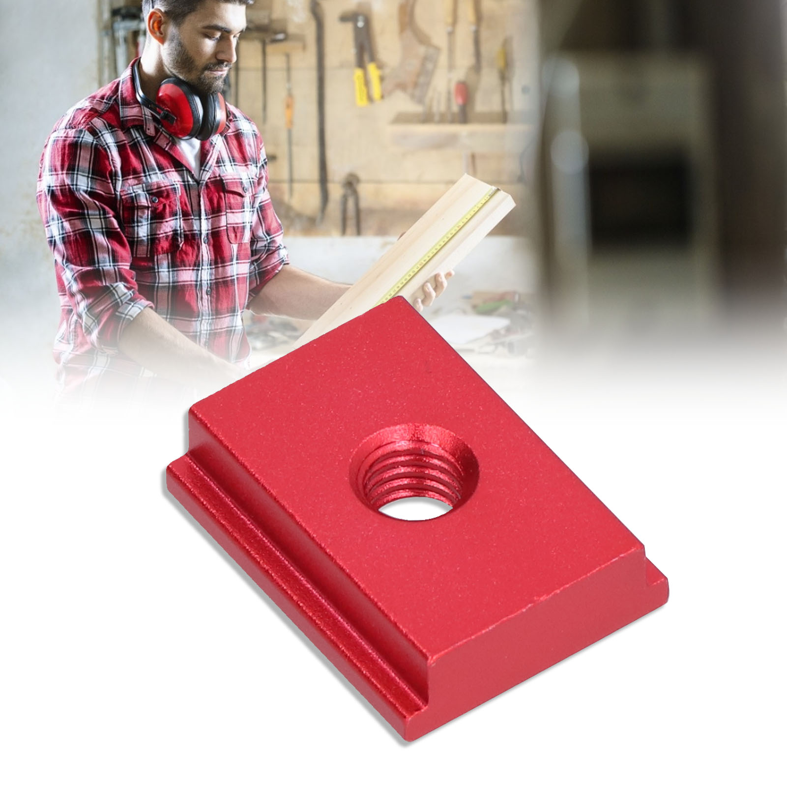 Gleitführungsschiene Aus Aluminiumlegierung Für Die Holzbearbeitung, Rot M8