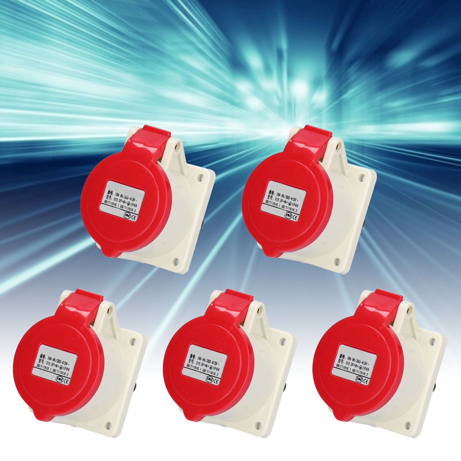 Zng-315 Versenkte Industriesteckdose Für Generatorpanels, 16a, 380-415v.
