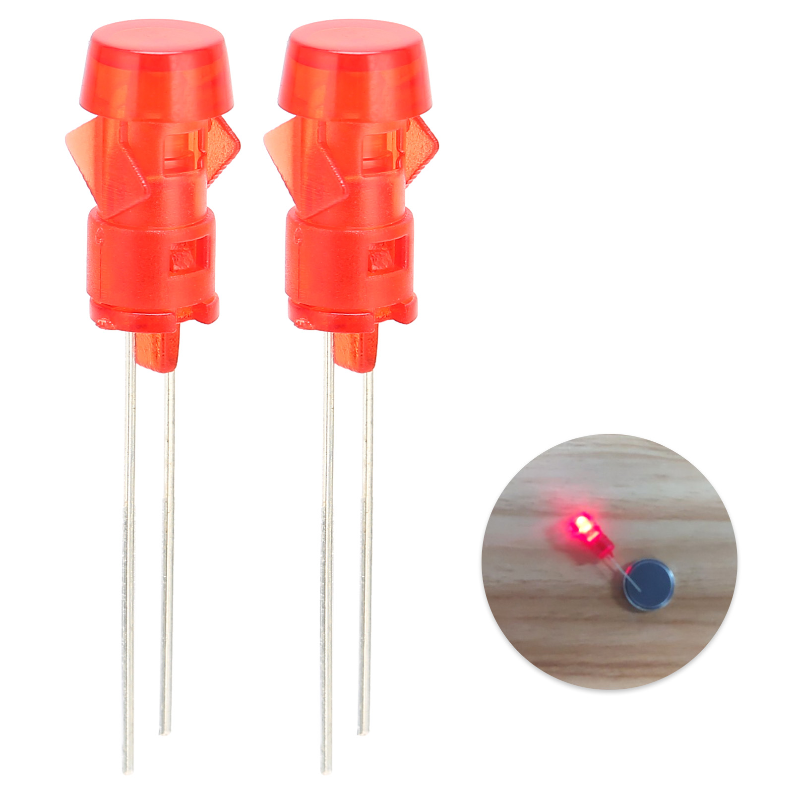 3-mm-f3-led-kontrollleuchtenabdeckung Für Flugzeuge, Kunststoffgehäuse Mit Lampenfassung Und Roter Kontrollleuchte Im Lieferumfang Enthalten