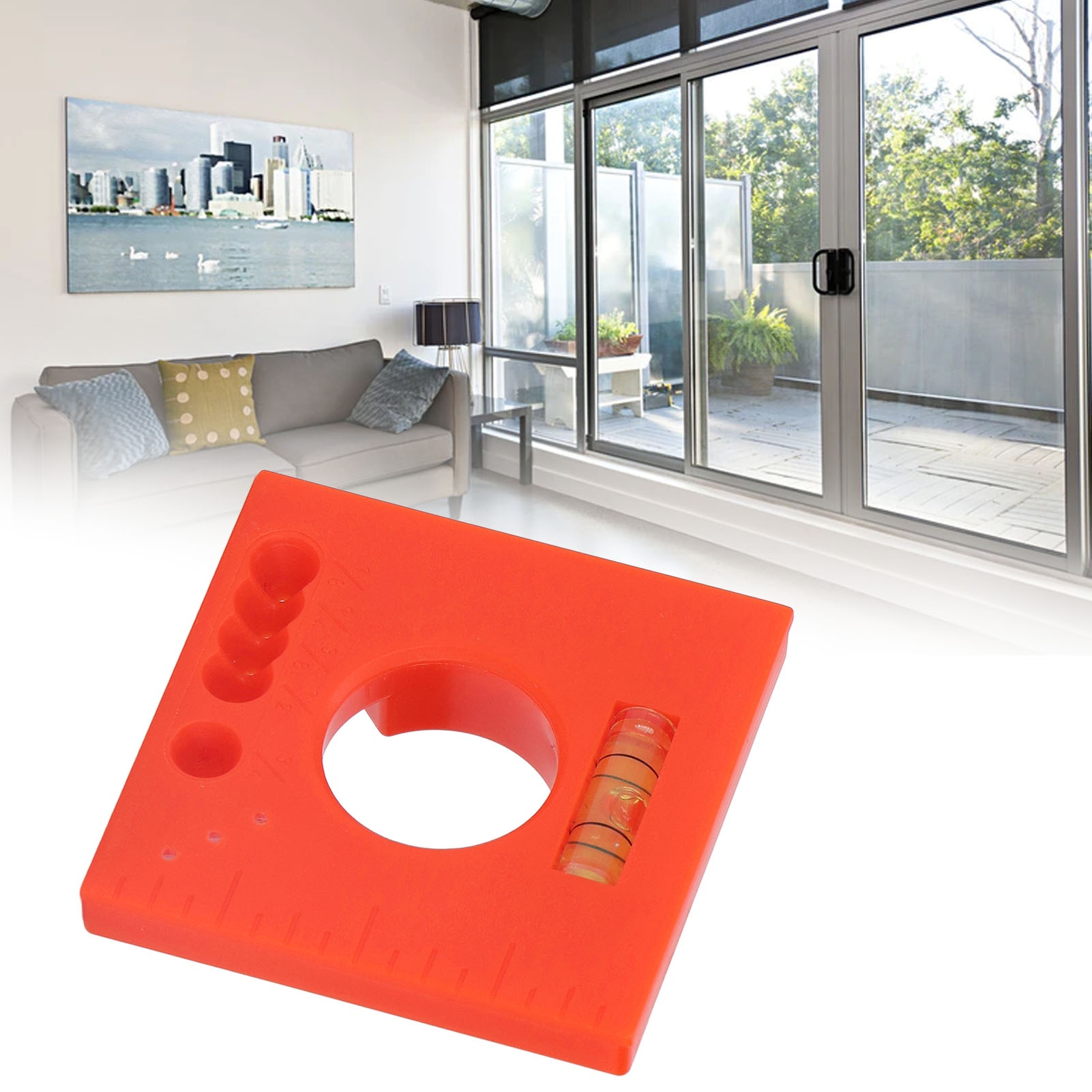 Tragbares Messlineal Für Holzbearbeitung Mit Integrierter Wasserwaage, Ideal Für Türen Und Fenster. (2er-pack)