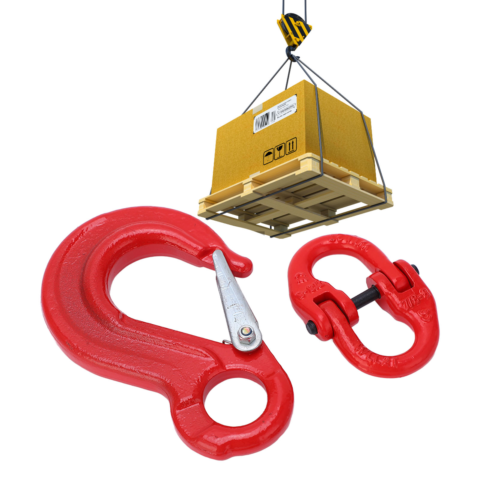 Set Mit 2 Ösenhaken 2t Mit Doppelten Ringösen