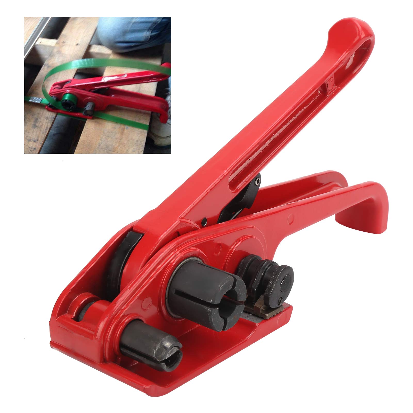 Manueller Paketspanner, Verpackungsmaschine, Rot