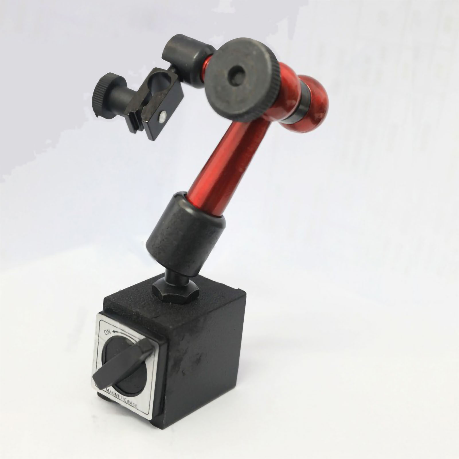 Universeller Mechanischer Sockel Für Messuhr, Mini-magnetsockel Für Messuhr, Universeller Magnetsockel, Kleiner Universeller Sockel Für Messuhr + Messuhr, Gelber Hintergrund Bfb26wcm-1