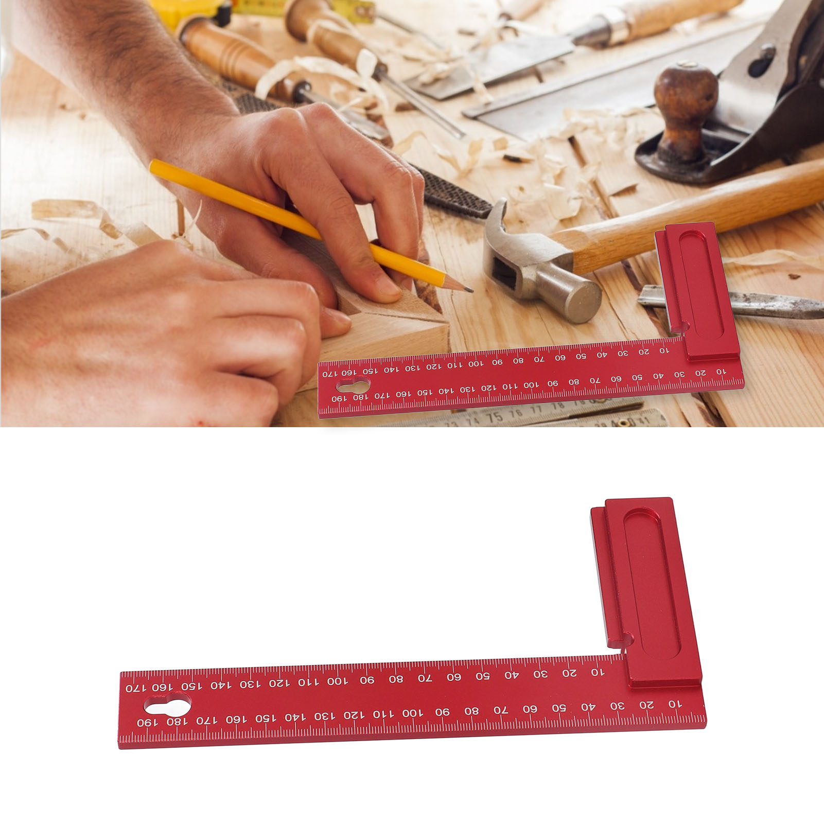 Winkellineal Aus Aluminiumlegierung Für Die Holzbearbeitung