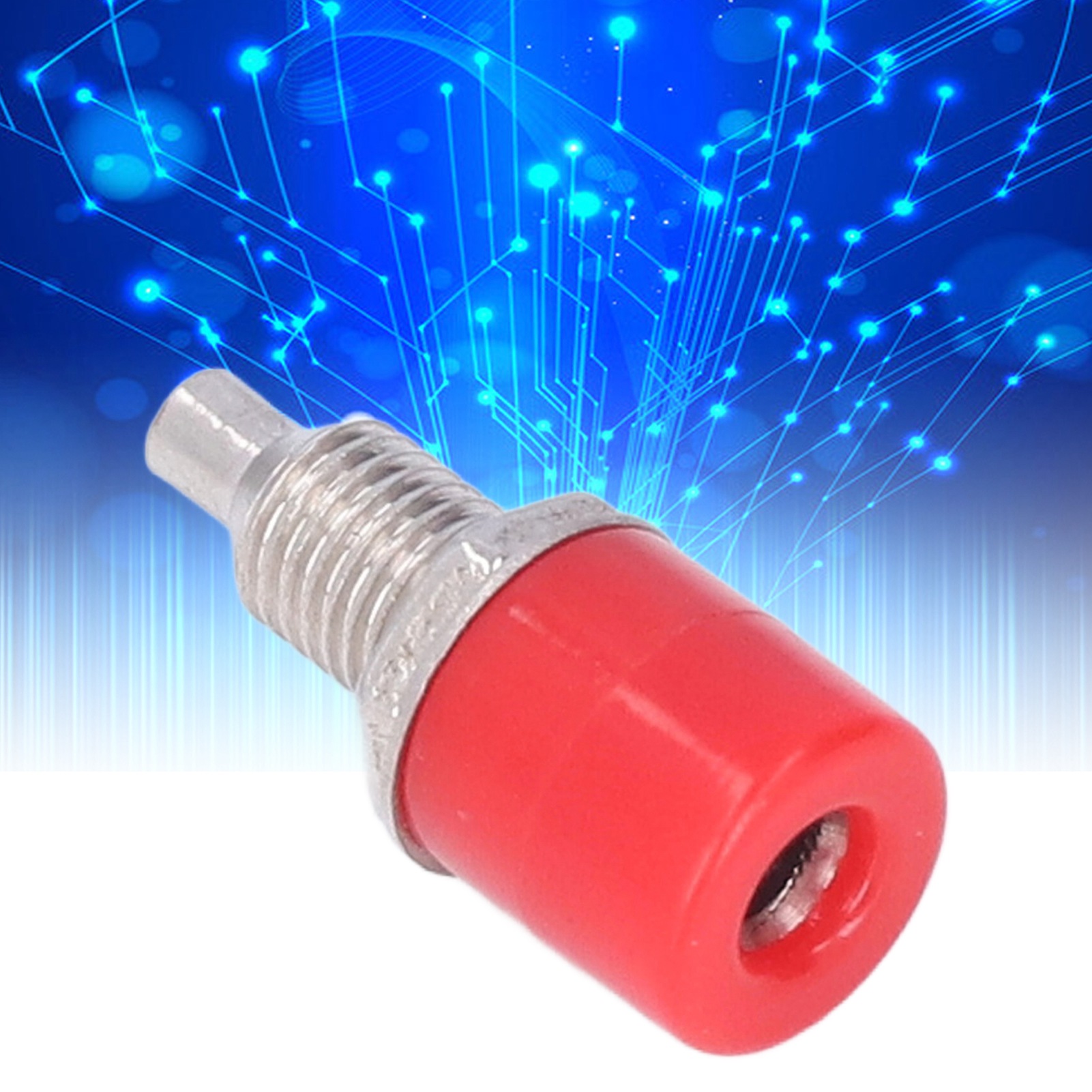 4-mm-bananenstecker, M6-klemmenblock Aus Reinem Kupfer, 4-mm-erdungsklemmenblock, Roter Panelstecker.