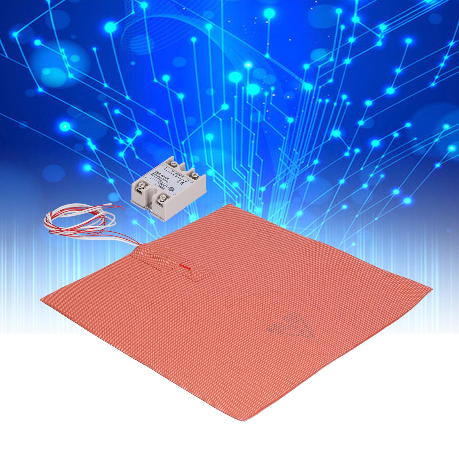 Importiertes Voron Heizbett-set 330330 220v 750w Mit Silikon-heizmatte Und Halbleiterrelais