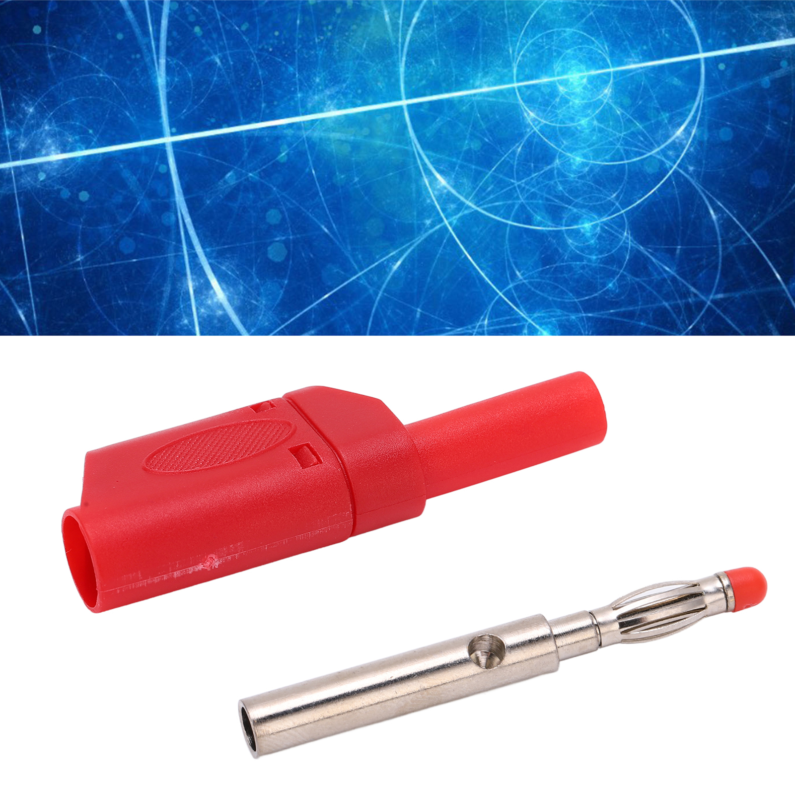 4,0-mm-sicherheitsbananenstecker, Spritzgegossene, Isolierte Buchse Aus Reinem Kupfer, Zubehör Für Kontrollleuchte 22.160 21.430 Rot