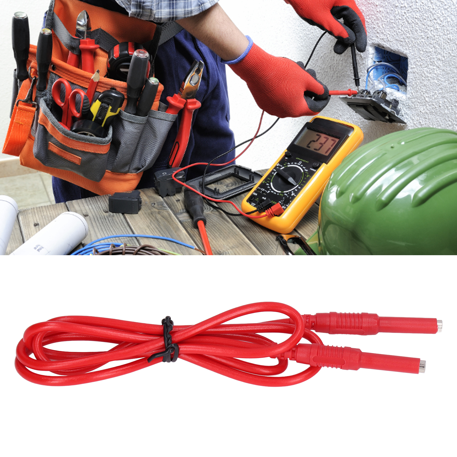 Verlängerungsprüfkabel J.70030 4 Mm (rot), Buchse-buchse