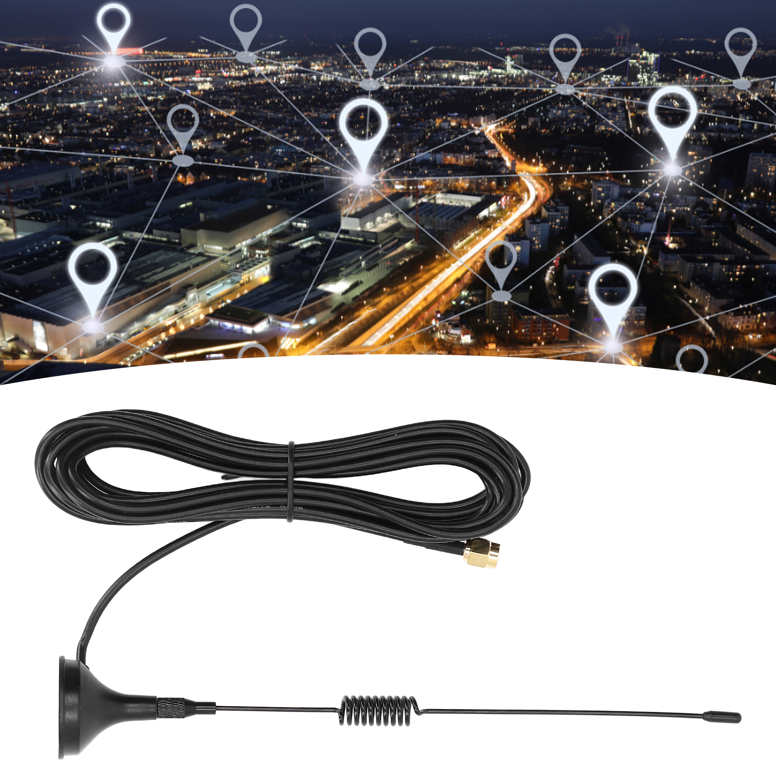 Kompakte Saugnapfantenne Für 3g/gsm-module, Omnidirektionale 3g/gsm-antenne Mit Hoher Verstärkung, Magnetische Gsm-antenne, Sma-anschluss Mit Internem Stift