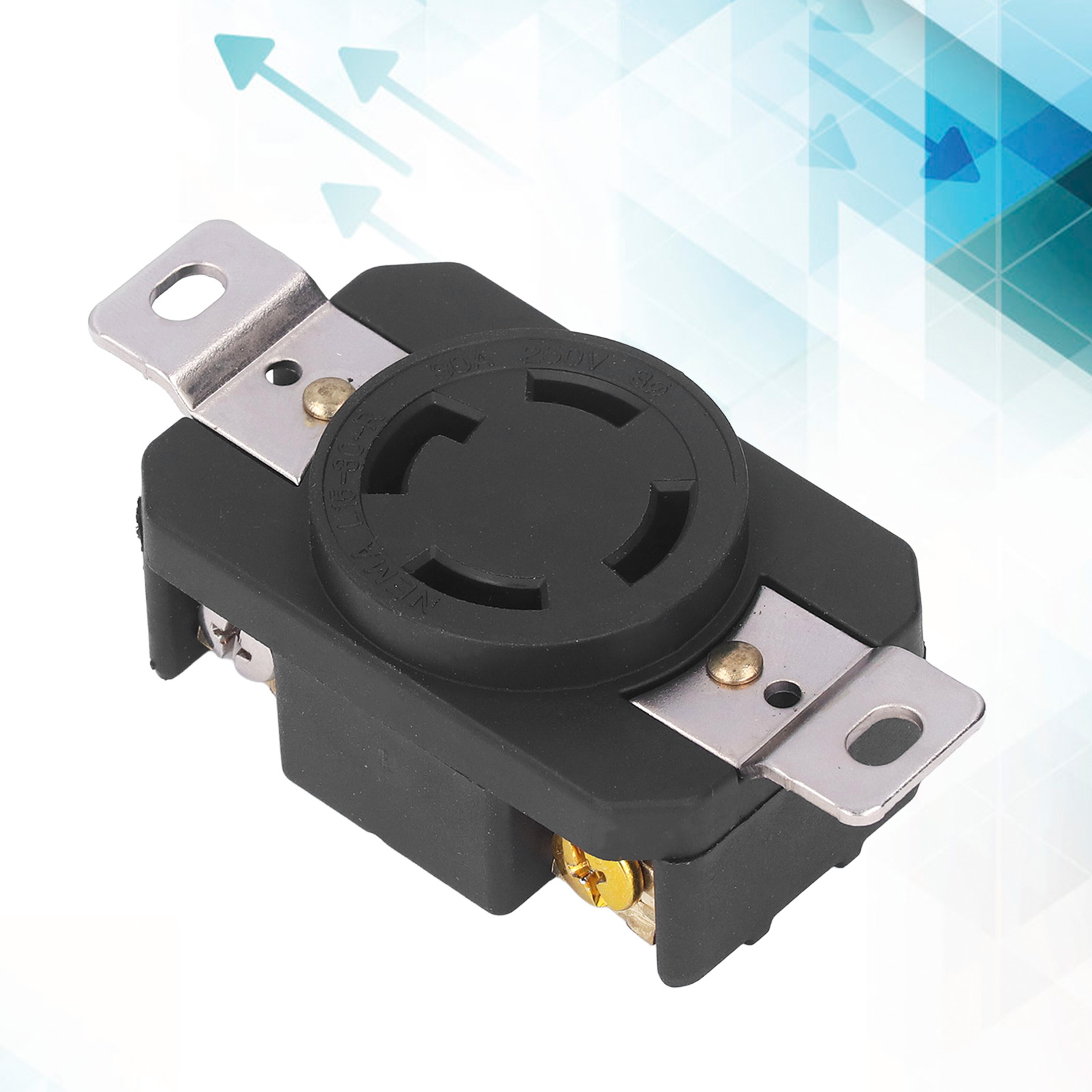 Amerikanischer Industriestecker Nema L15-30r Mit Vier Löchern, 30 A, 250 V