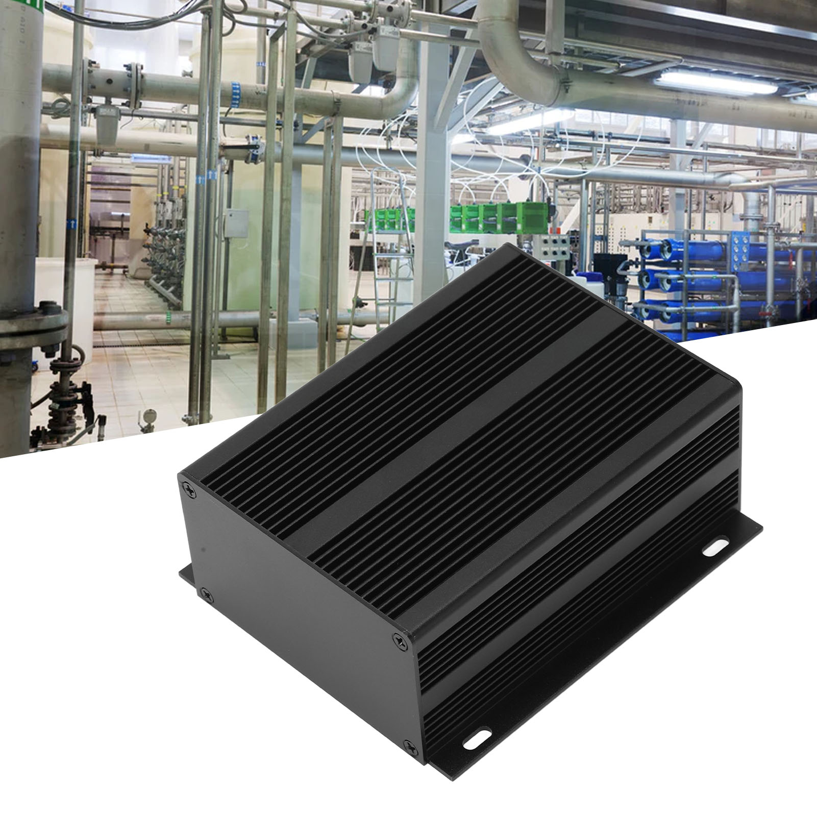 Gehäuse Aus Schwarz Sandgestrahlter Aluminiumlegierung Mit Den Maßen 53 X 116 X 130 Mm, Leiterplatte, Aluminiumgehäuse Mit Sockel