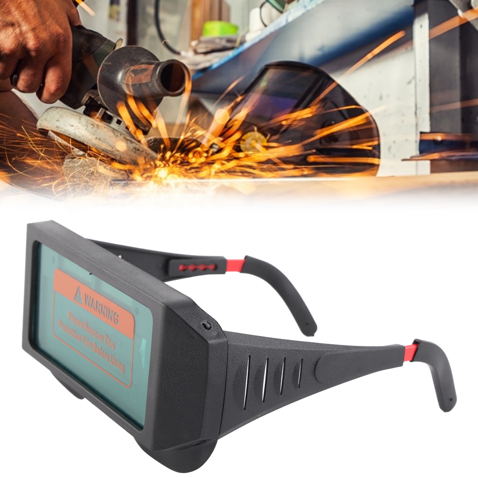 Yz07 Schweißerbrille, Schutzbrille Für Das Lichtbogenschweißen Mit Vollautomatischem Optischem Wechselsystem, Spezialbrille Für Schweißer Gegen Starkes Optisches Licht.
