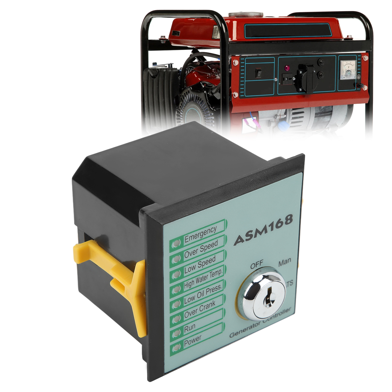 Asm168 Automatisierungssteuerungsmodul Für Dieselgeneratoren: Automatischer Start, Vierfacher Schutz, Alarm- Und Abschaltsteuerung (60-300 V Ac)