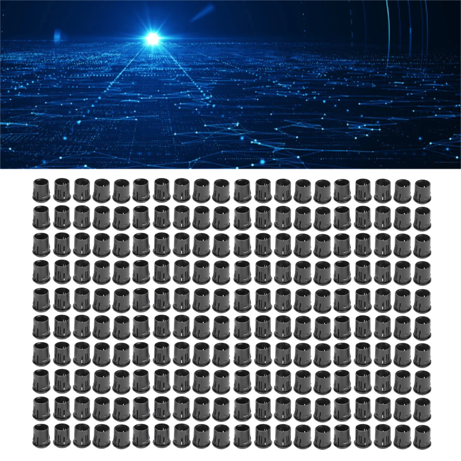 8-mm-led-lampenfassung, Schwarze Kontrollleuchte Aus Kunststoff, 8-mm-lange Lampenfassung/abdeckung