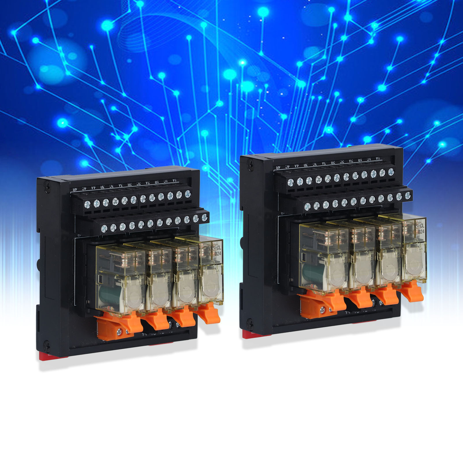 Berm/bem2s-4mz 4-kanal-dc-relaismodul (2 Ein, 2 Aus) Sps-steuerplatine
