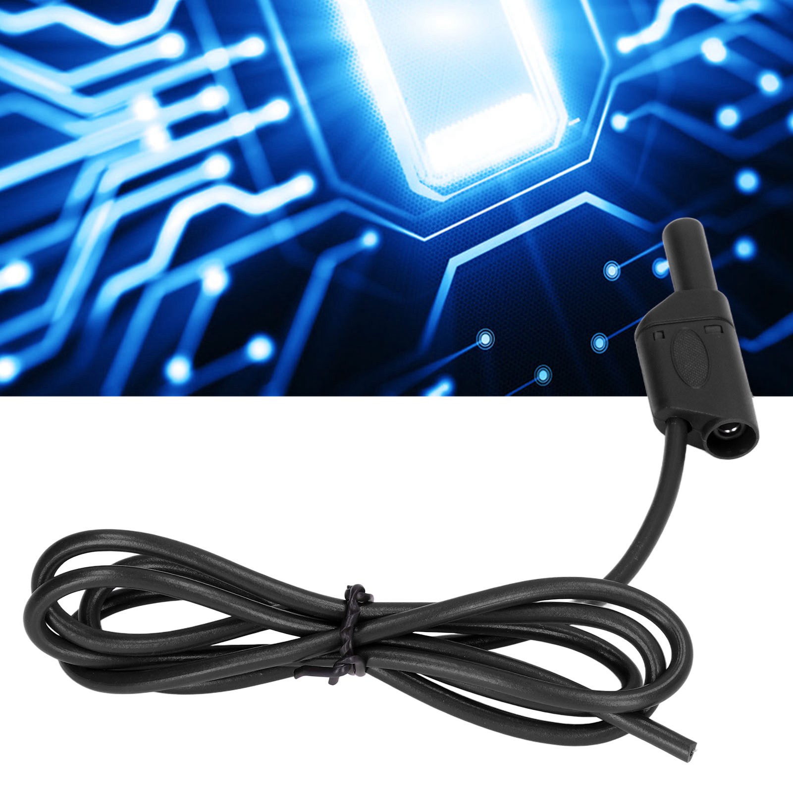 Testkabel (stecker-stecker) Mit 4-mm-sicherheitsbananenstecker J.70016, Schwarz