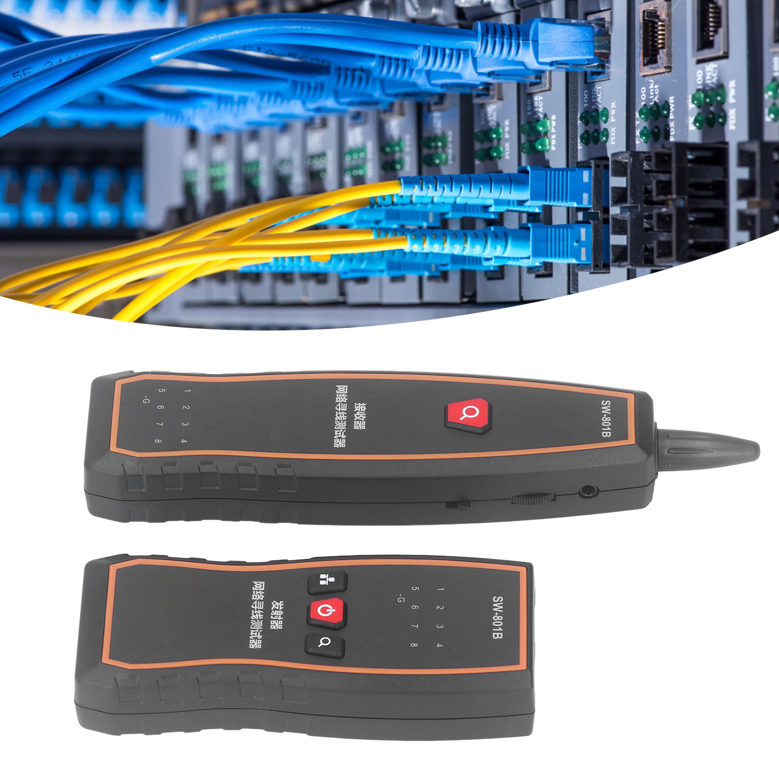Sw-801b Multifunktionaler Kabeldetektor Für Netzwerkkabel, Telefonkabel Und Elektrische Leitungen Kabelprüfer Unter Spannung Störfestigkeitsprüfer