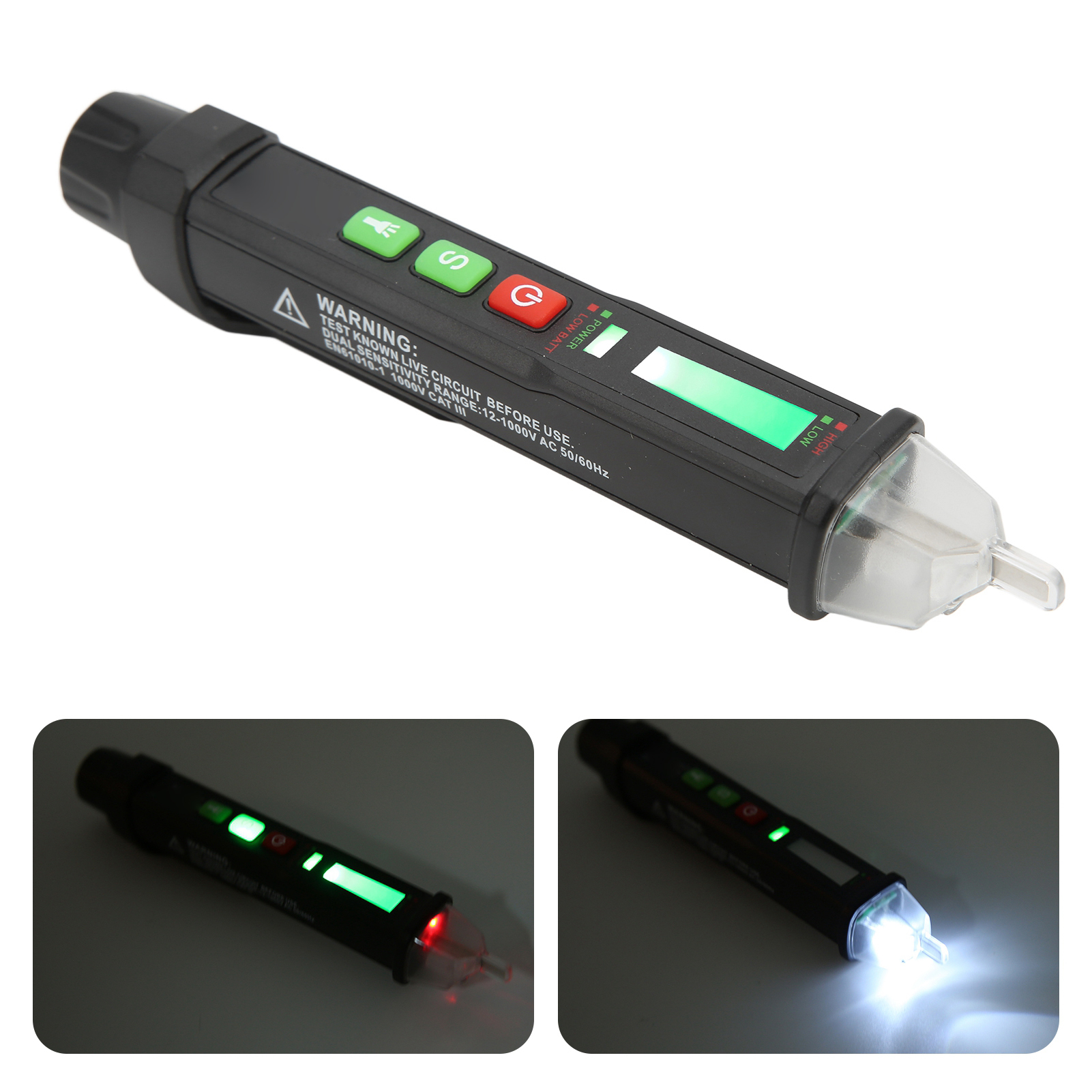 Zt-db02 Induktiver Prüfstift Für Den Heimgebrauch, Intelligenter Berührungsloser Prüfstift Zum Erkennen Von Stromkreisunterbrechungen Und Stromführenden/neutralen Leitern