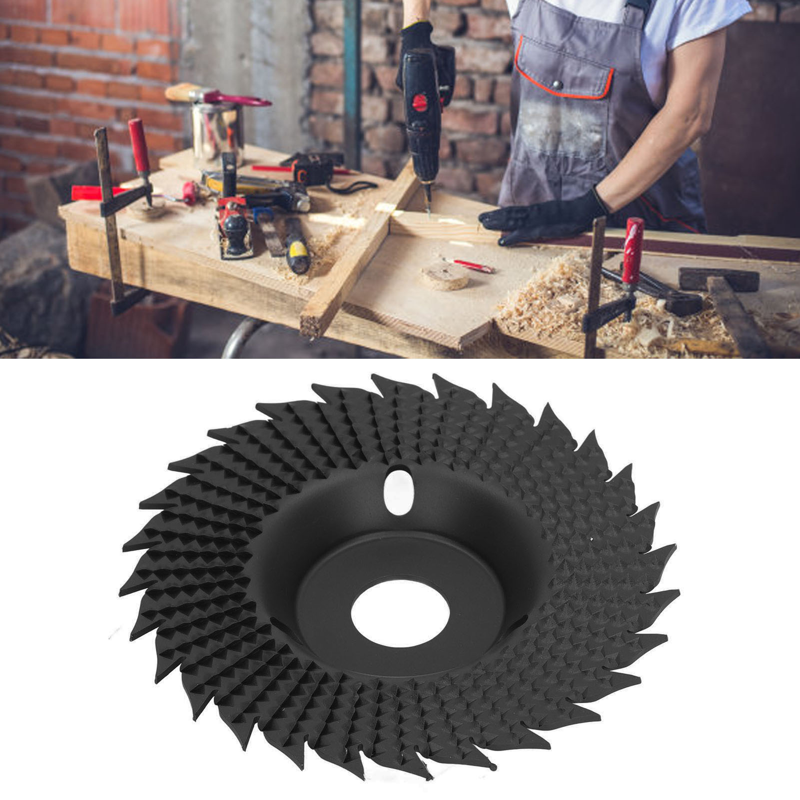 Spitzscheibe Zum Schleifen Und Formen Von Holz, Flache Und Gebogene Schrägscheibe, Scheibe Für Winkelschleifer (schwarz)