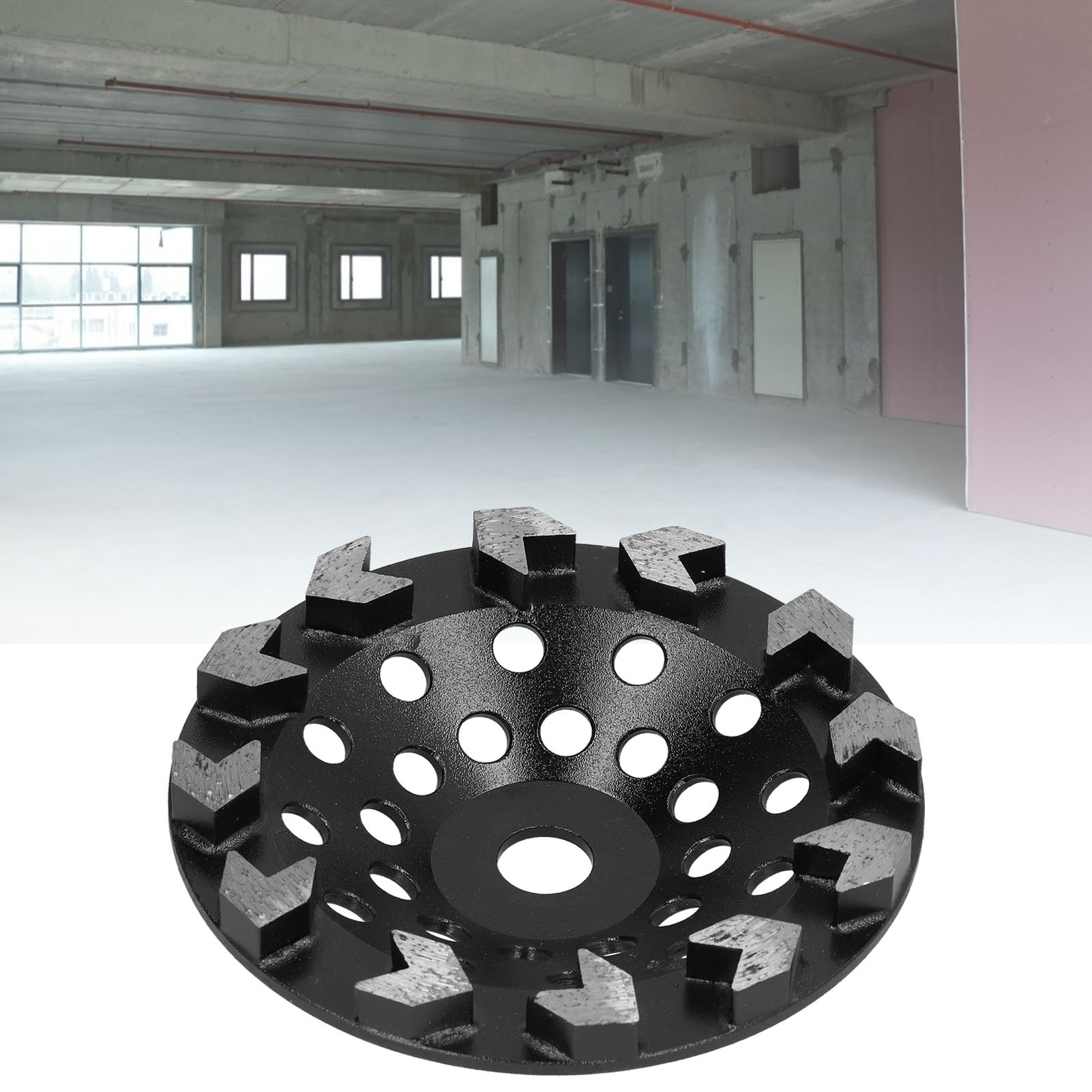 Diamantschleifblöcke, Schleifscheiben Für Beton Und Zement, Schleifköpfe Für Metalle, Schwarz, 180 Mm, Körnung 30