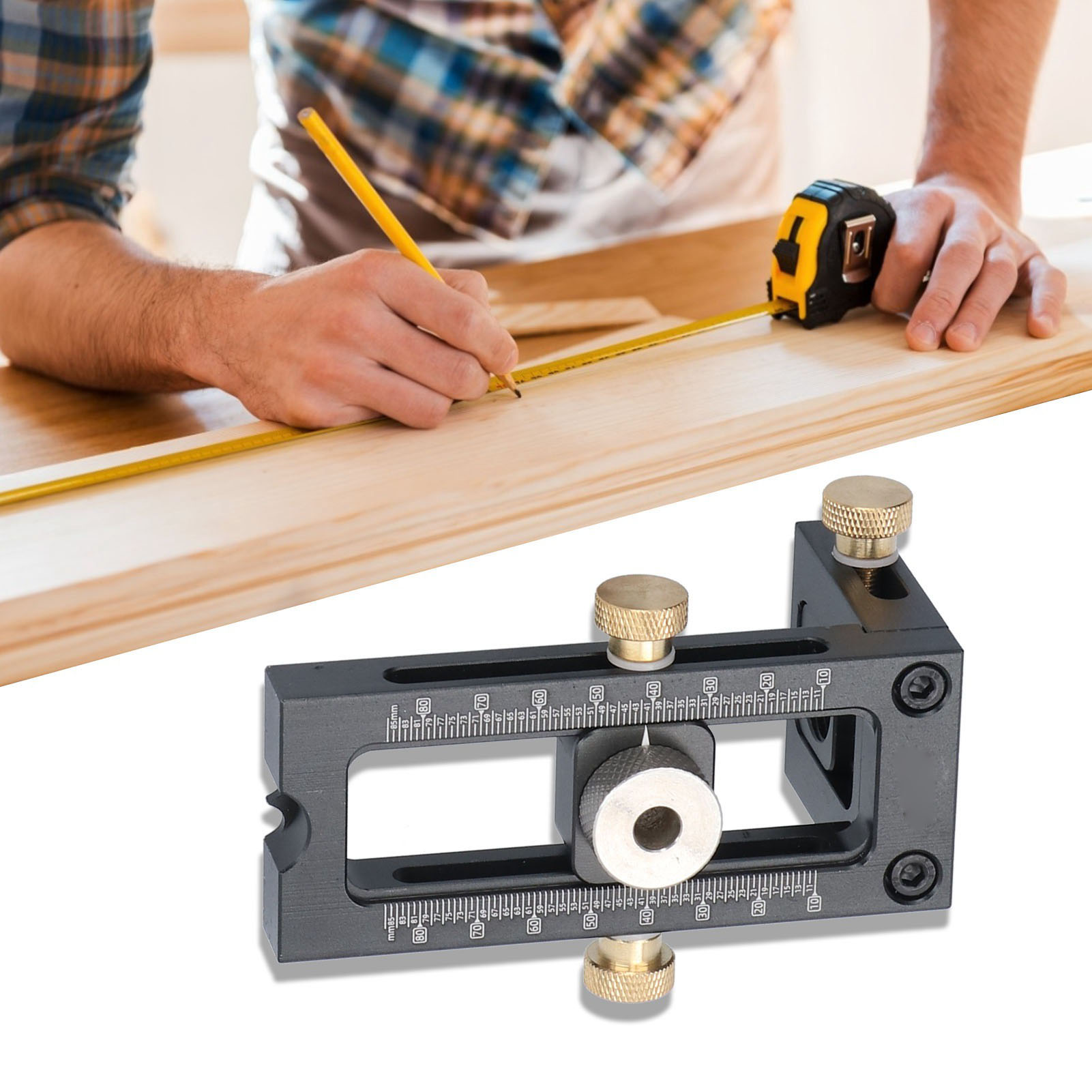 2-in-1-bohrpositionierer Für Die Holzbearbeitung, Phillips-diagonalbohrer, Bohrhilfswerkzeug