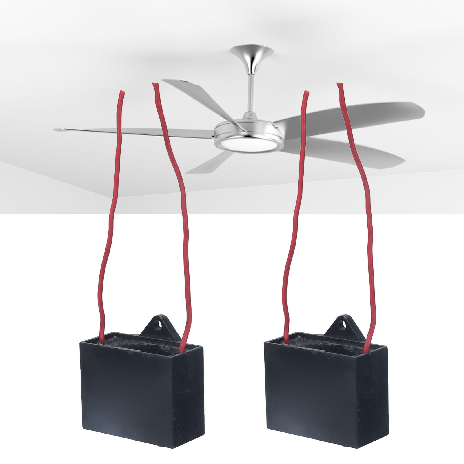 Cbb61 250v Ac 25µf Lüfteranlaufkondensator, 14cm Kabellänge (mit Kabel)
