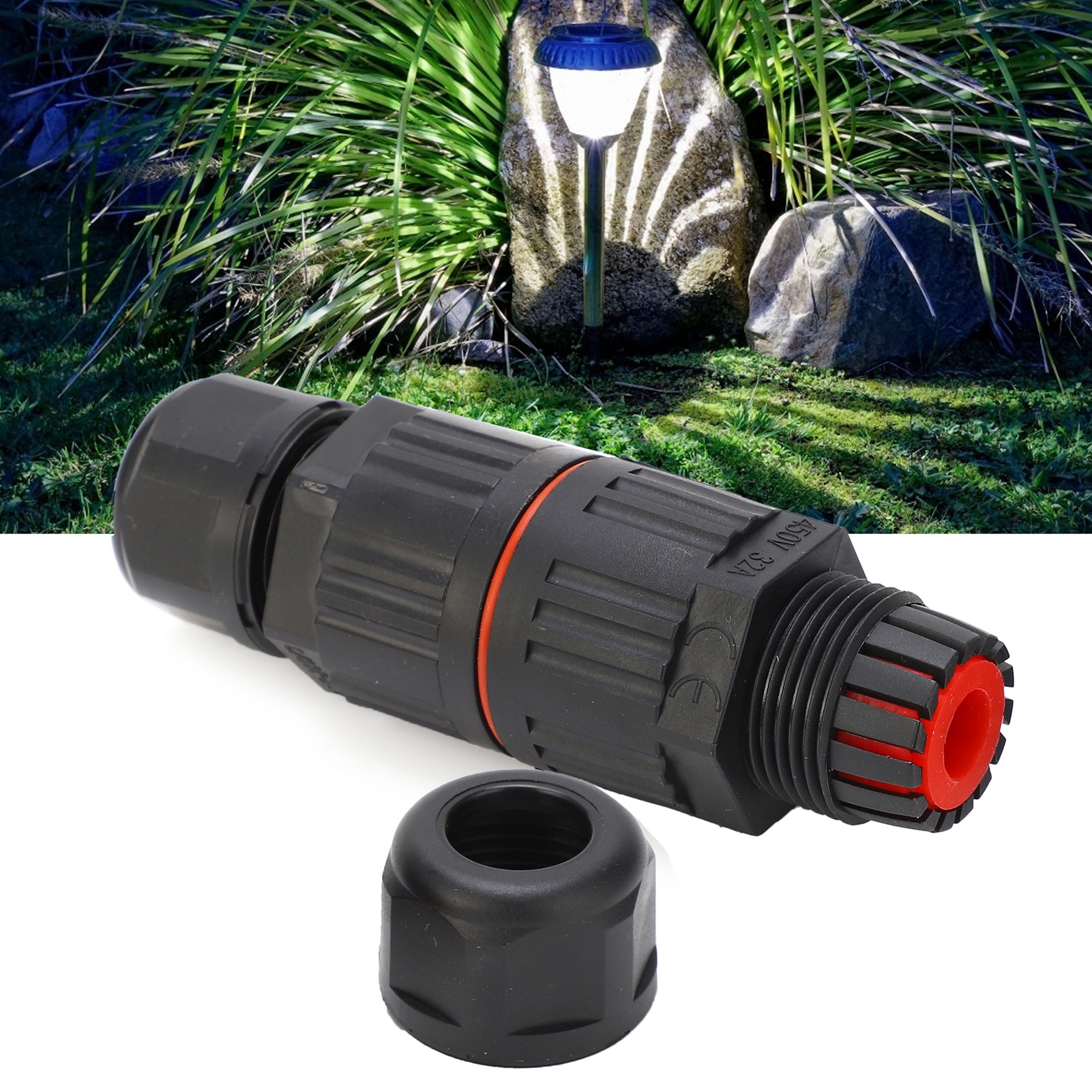 Wasserdichter Steckverbinder, Drahtverbinder, Ip68-wasserdichtung, Wasserdichter Draht-zu-draht-beleuchtungsverbinder, Dreipoliger Schraubanschluss Cdf-200/3
